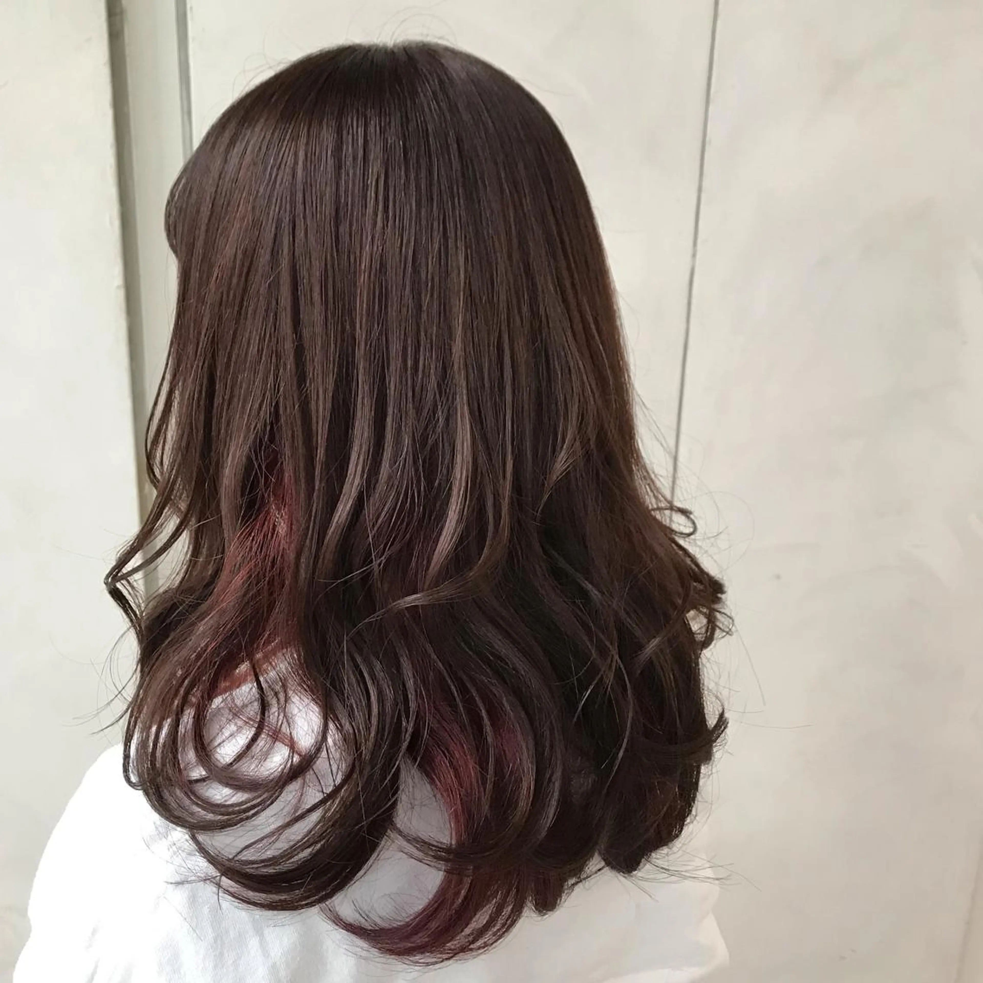 セミロング カラー ヘアアレンジ カット ヘアカラー 鈴木 拓海のヘアスタイル