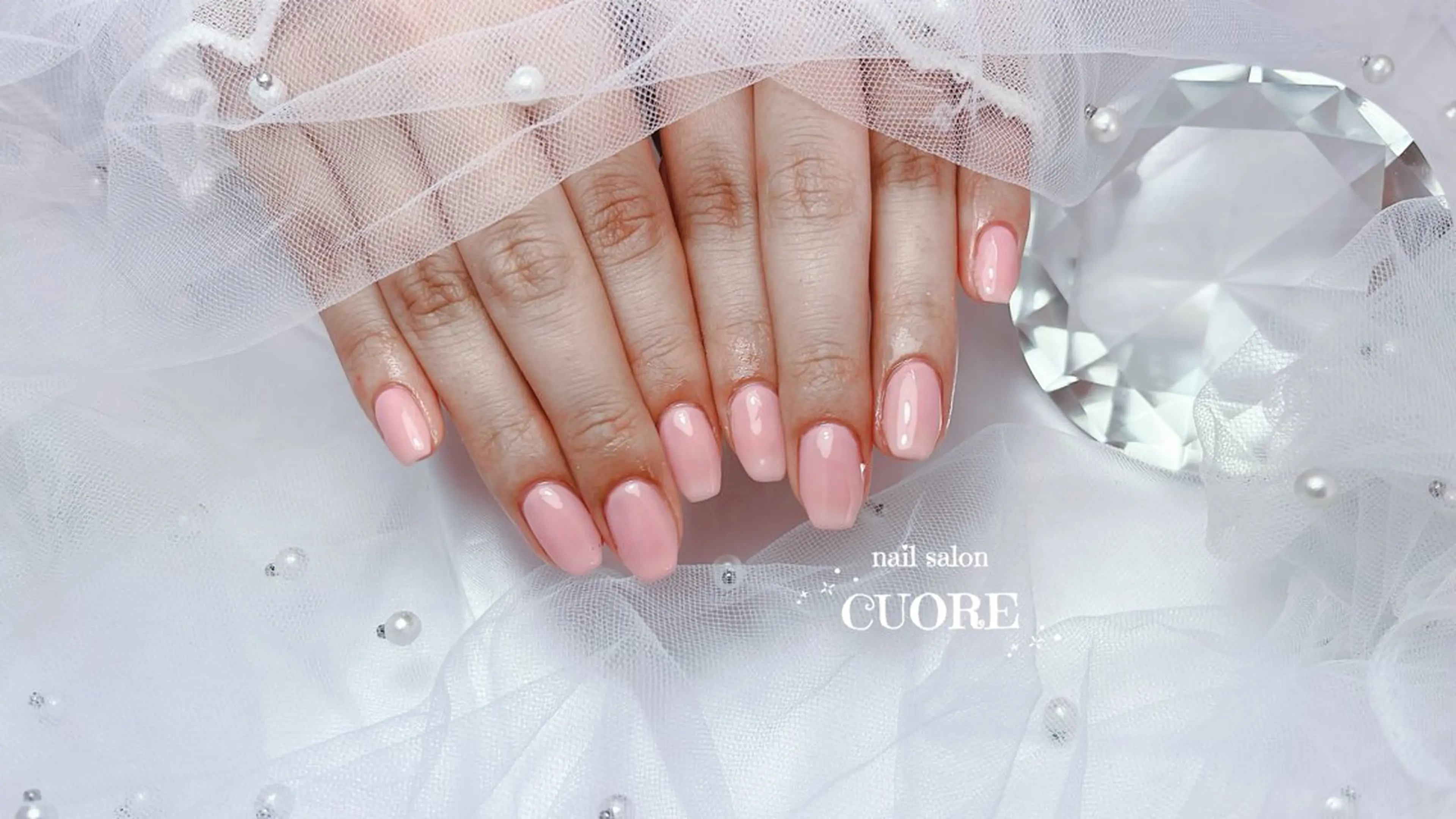 ネイル オフィスネイル ワンカラーネイル シンプルネイル ハンドネイル nail salon CUOREのネイルデザイン