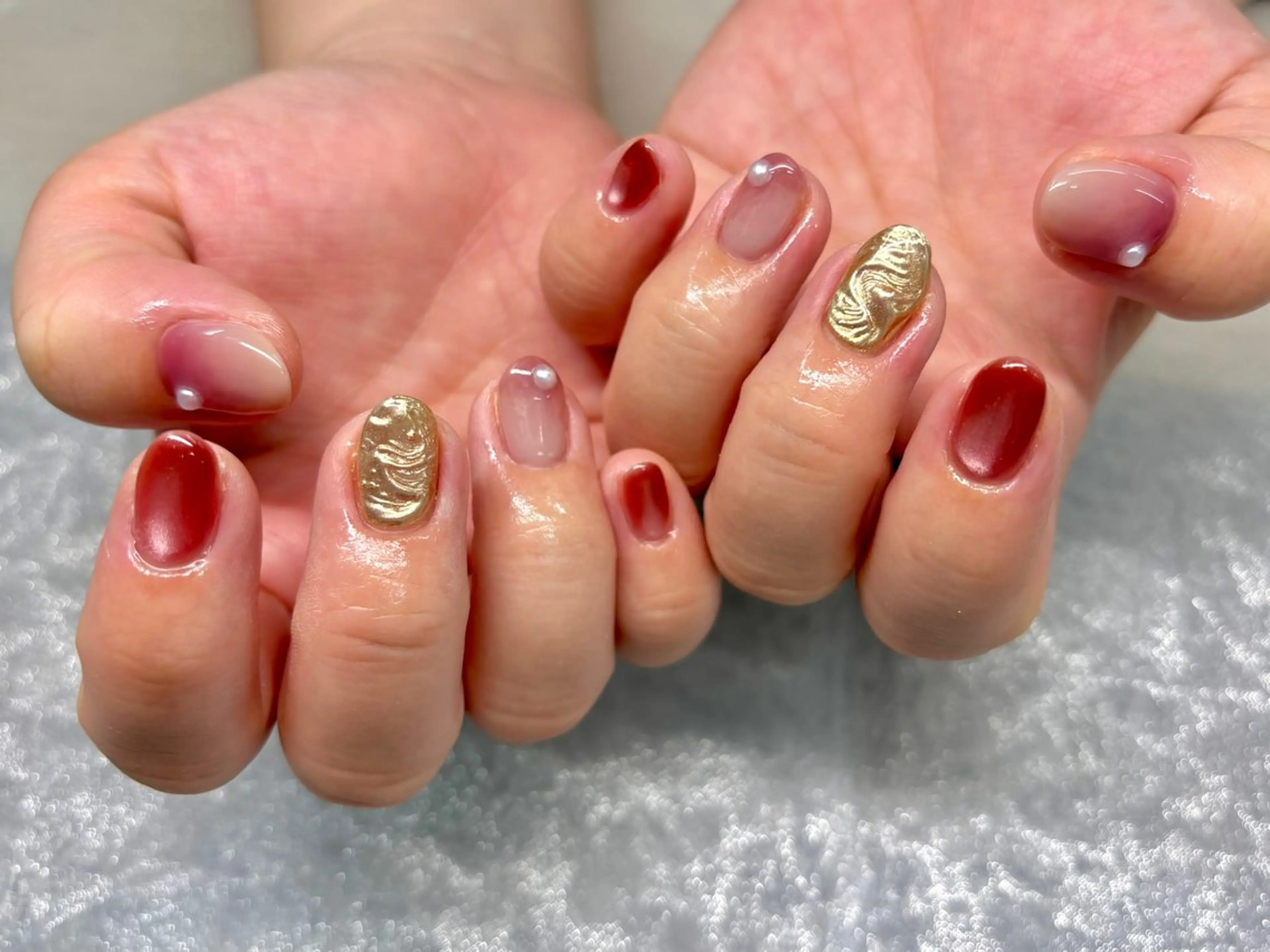 ネイル ハンドネイル rairiaharu パラジェルのネイルデザイン