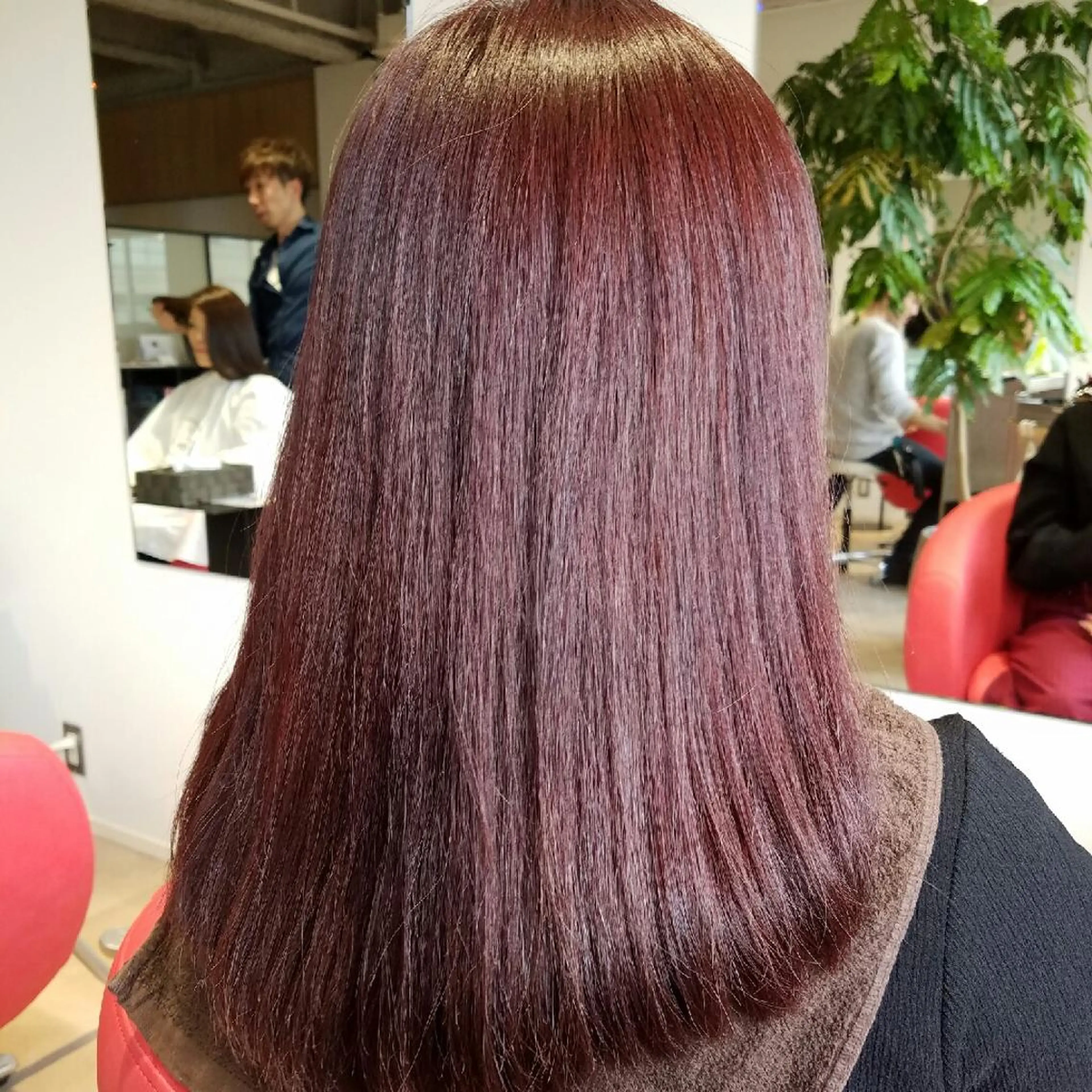 ミディアム カラー 田中 光のヘアスタイル