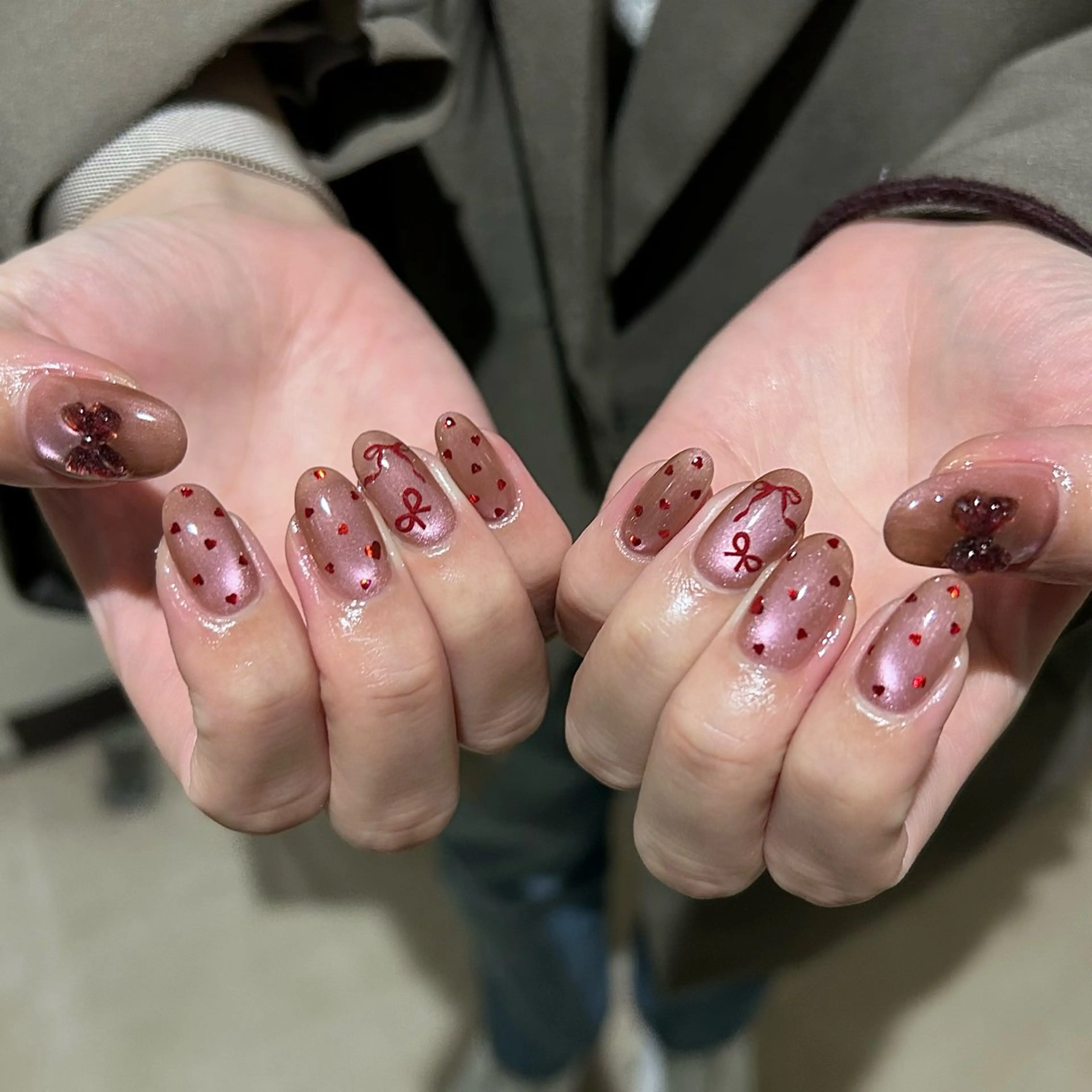 ネイル ハンドネイル パラあり！フィルイン 美フォルムのネイルデザイン