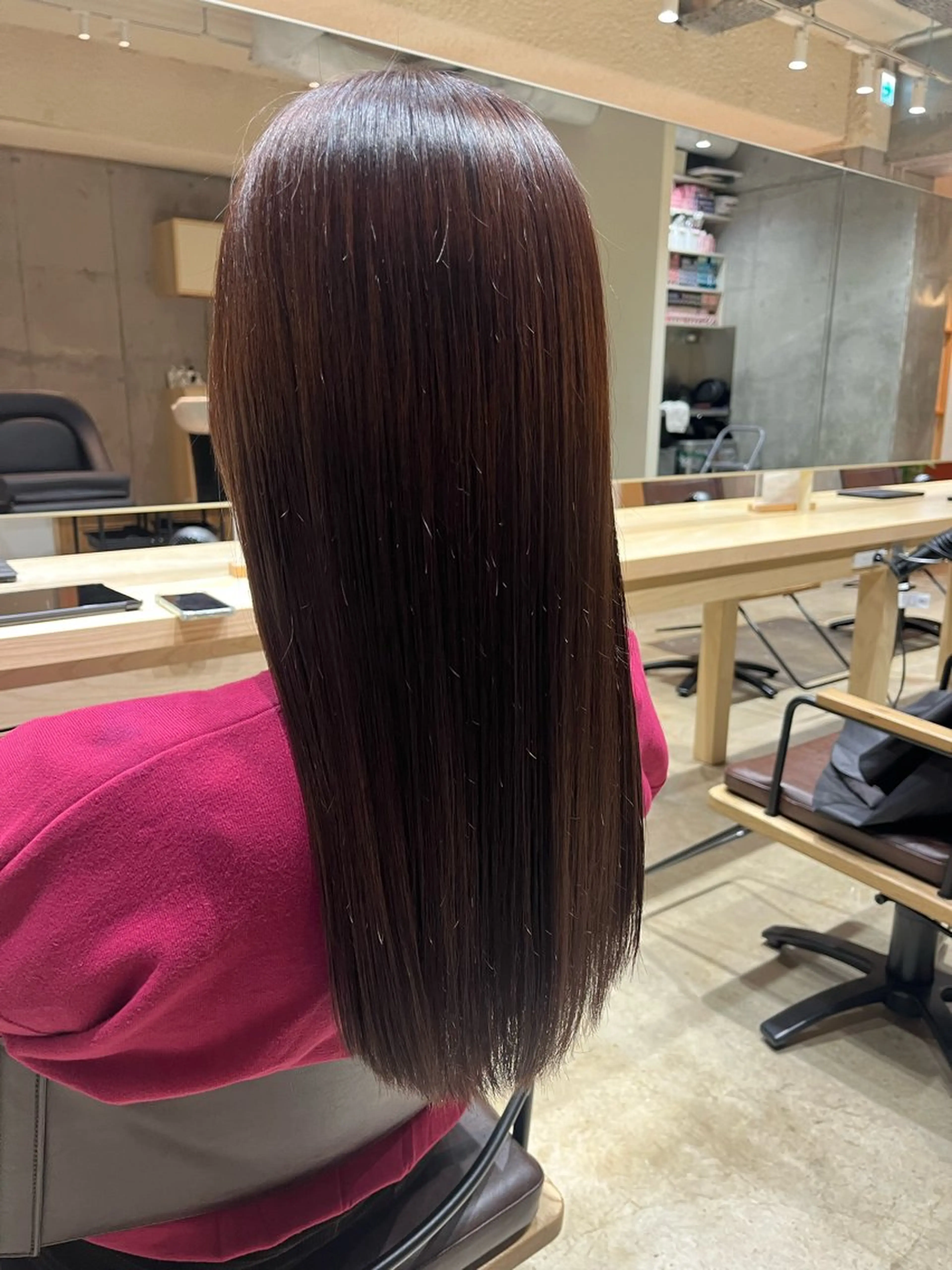 ロング ヘアカラー トリートメント 🫧艶感カラー/ あいり🤍のヘアスタイル