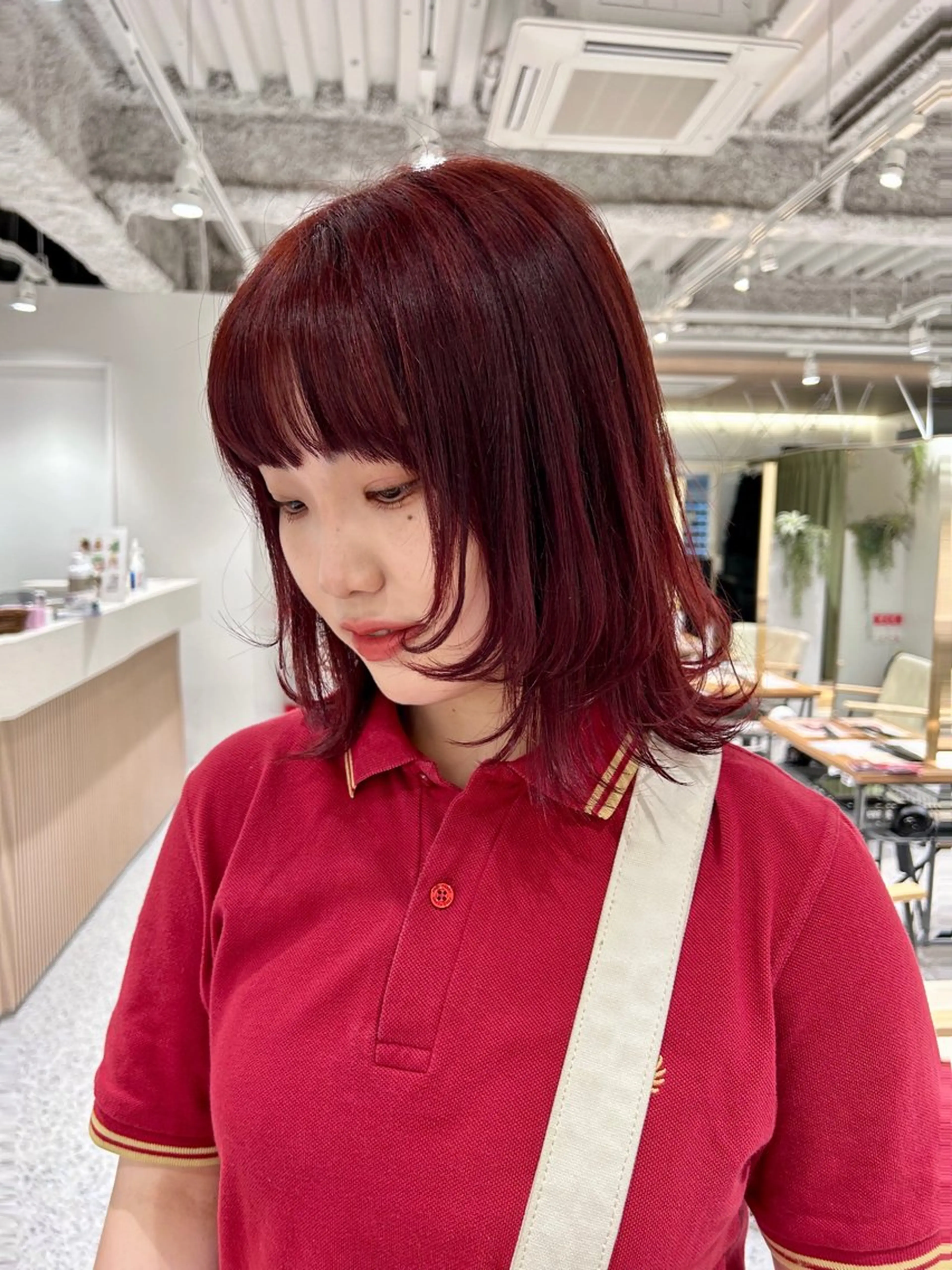 ミディアム ヘアカラー hair&eye🎀 /momoKaのヘアスタイル