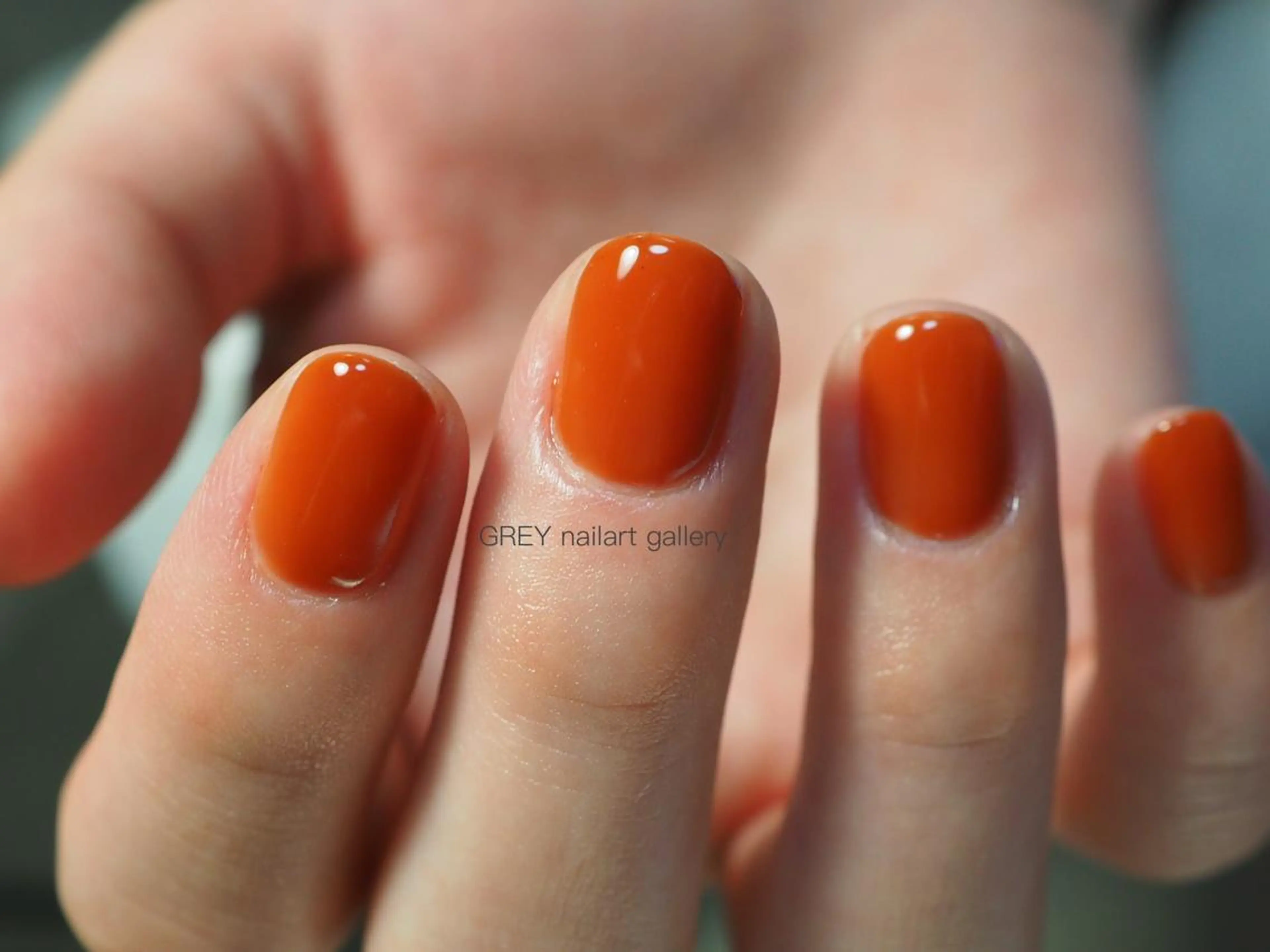 ネイル オレンジ 【GREY】 TAIRAのネイルデザイン