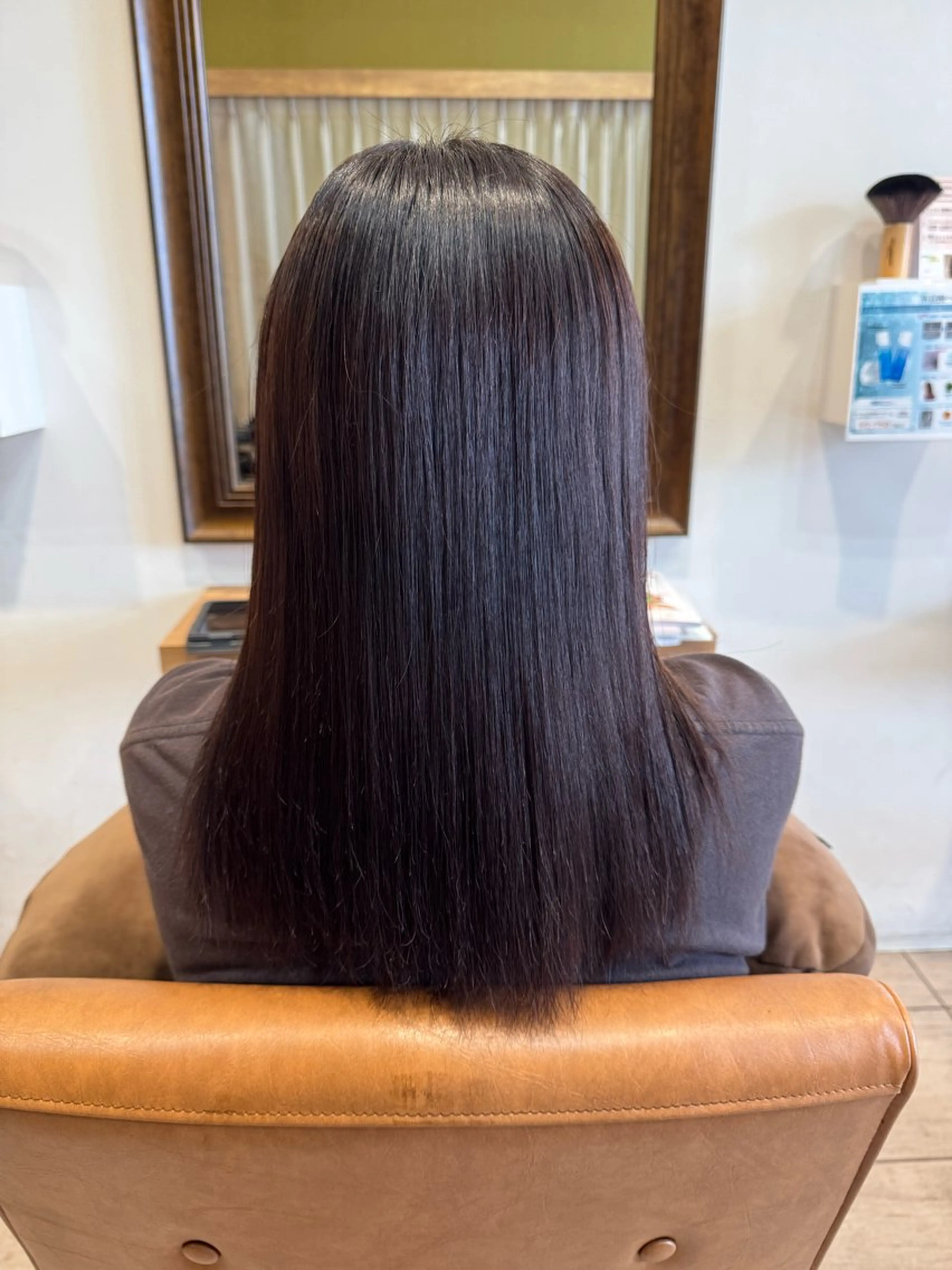 ロング 縮毛矯正 フカモト カエデのヘアスタイル