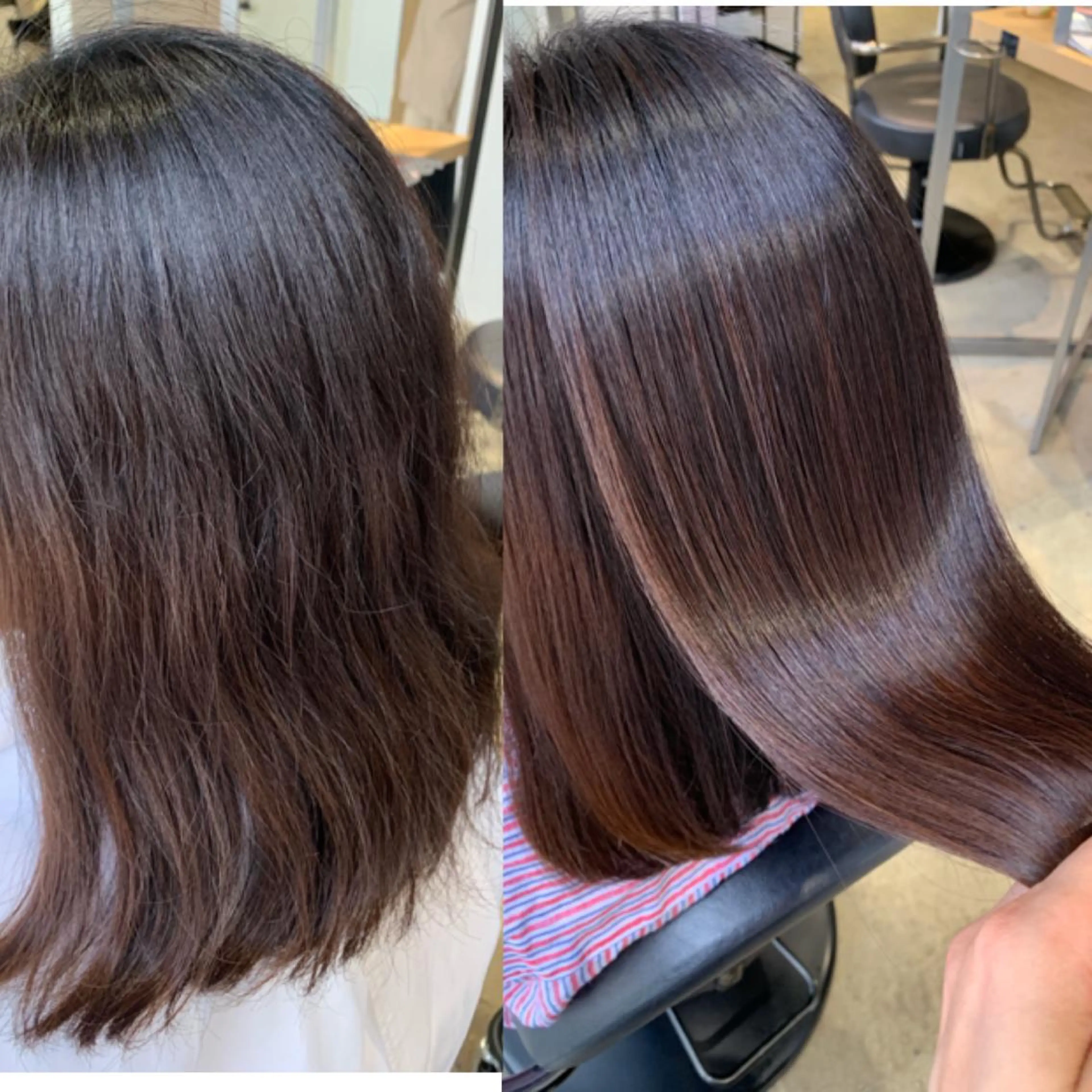 holistic縮毛矯正+トリートメントの写真