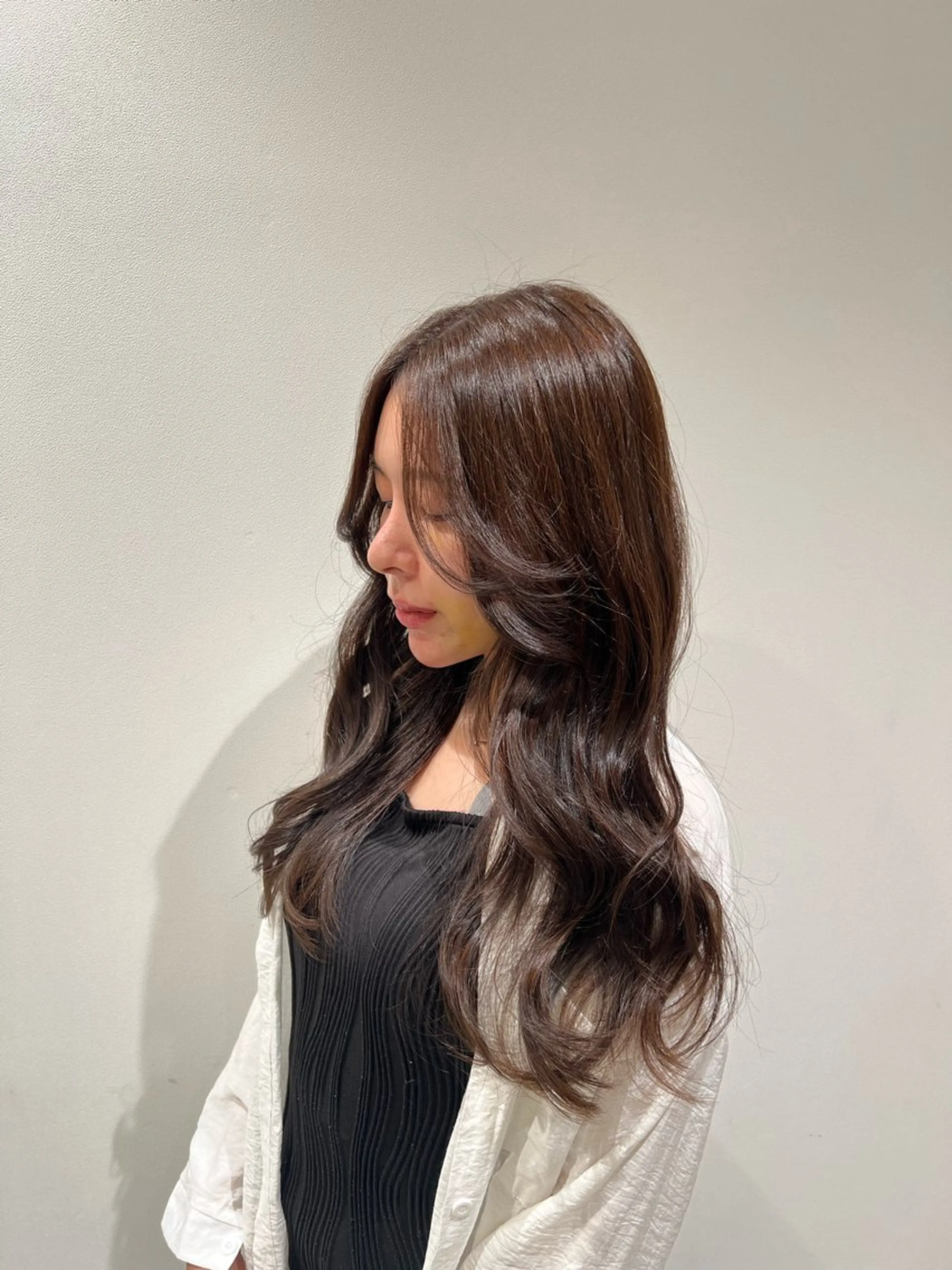 ロング カラー カット ヘアカラー トリートメント 🩷渋谷/韓国/レイ ヤー/透明感Sayaのヘアスタイル