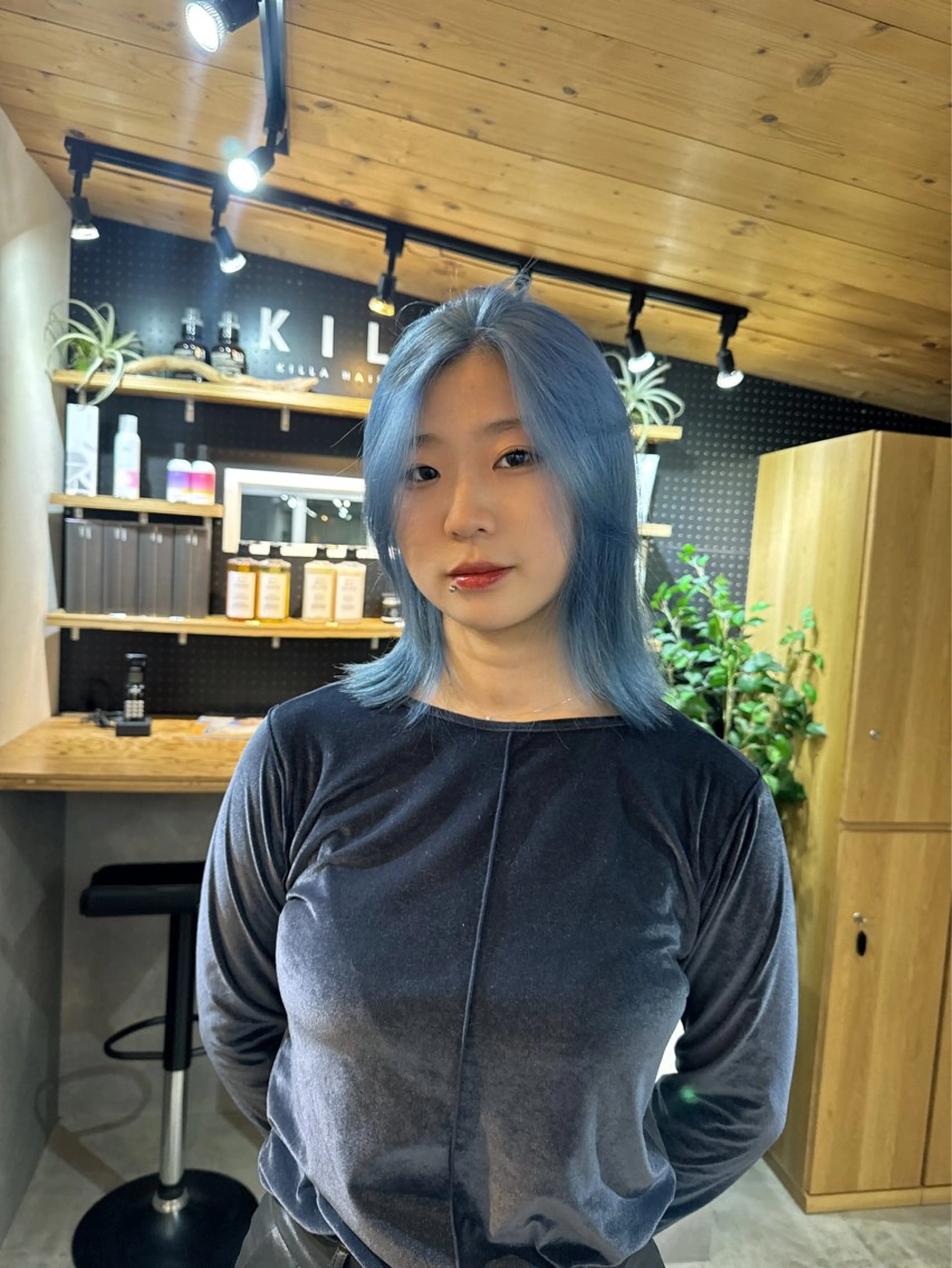 ミディアム カラー カット ヘアカラー トリートメント Rico / bob/グレージュのヘアスタイル