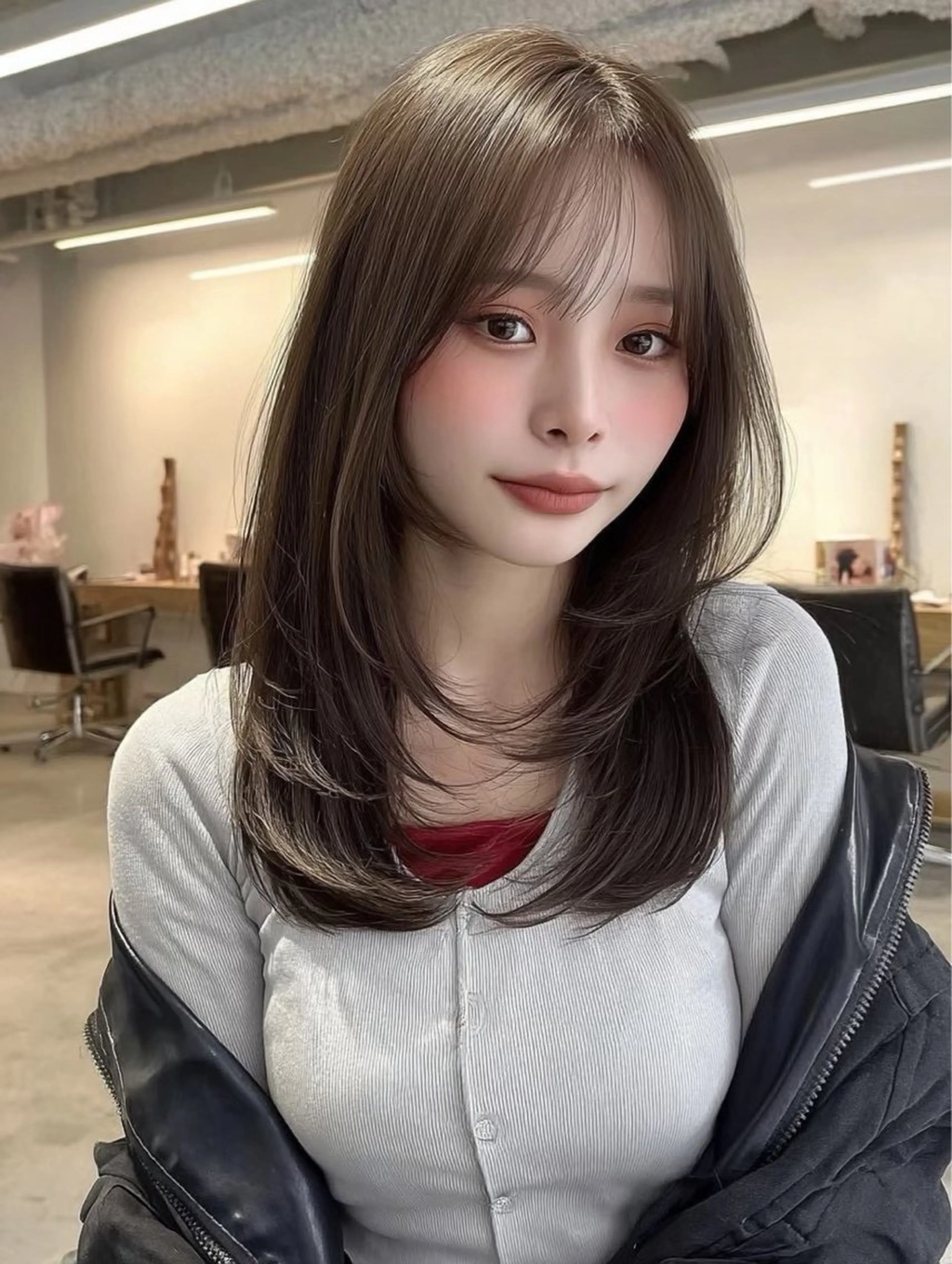 セミロング 髪質改善 韓国風ヘア トリートメント カット トリートメント 韓国ヘア/透明感カラ ー/梅田/ayanoのヘアスタイル