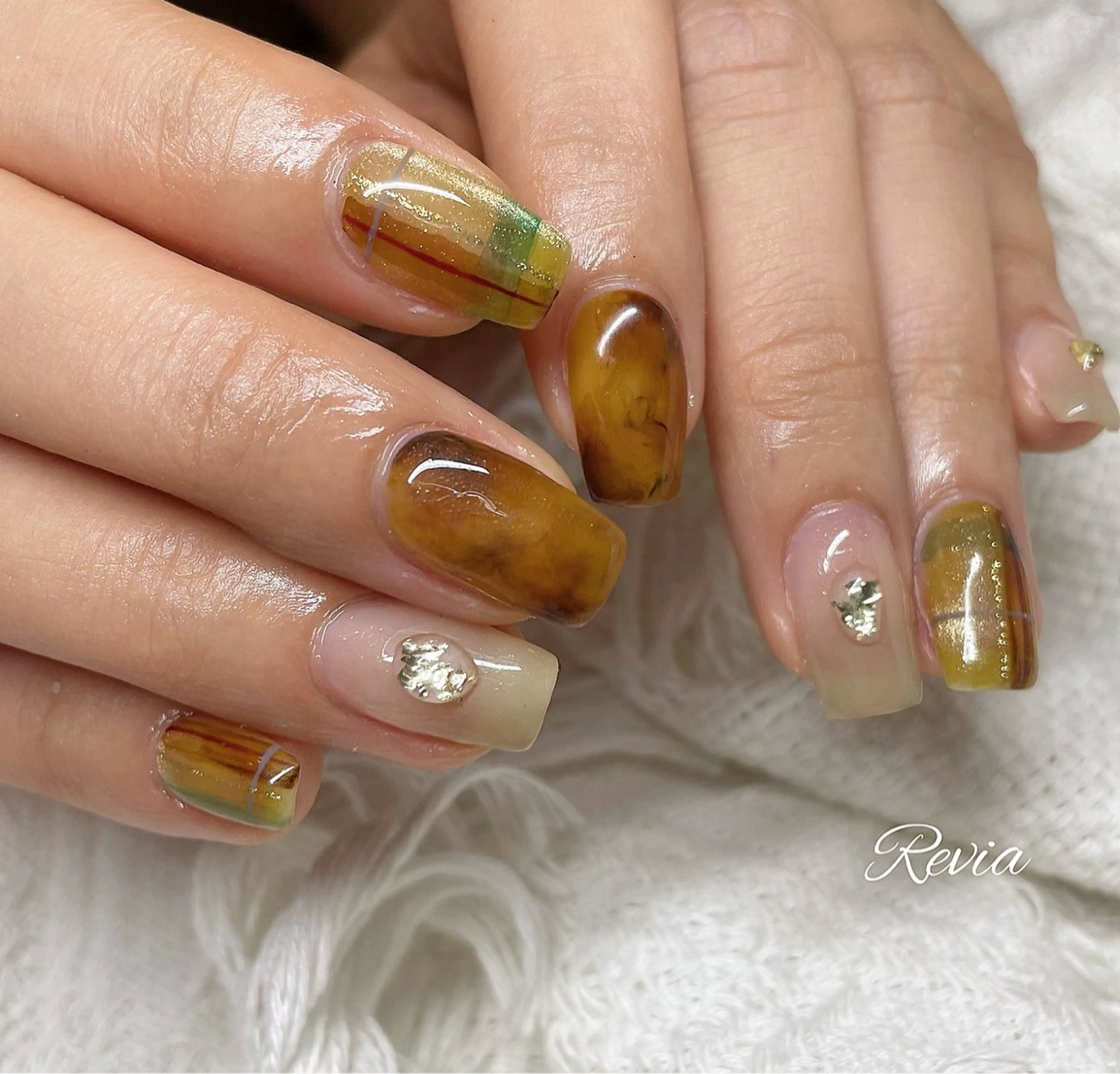 ネイル ハンドネイル revia所属・ERI Nailistのネイルデザイン