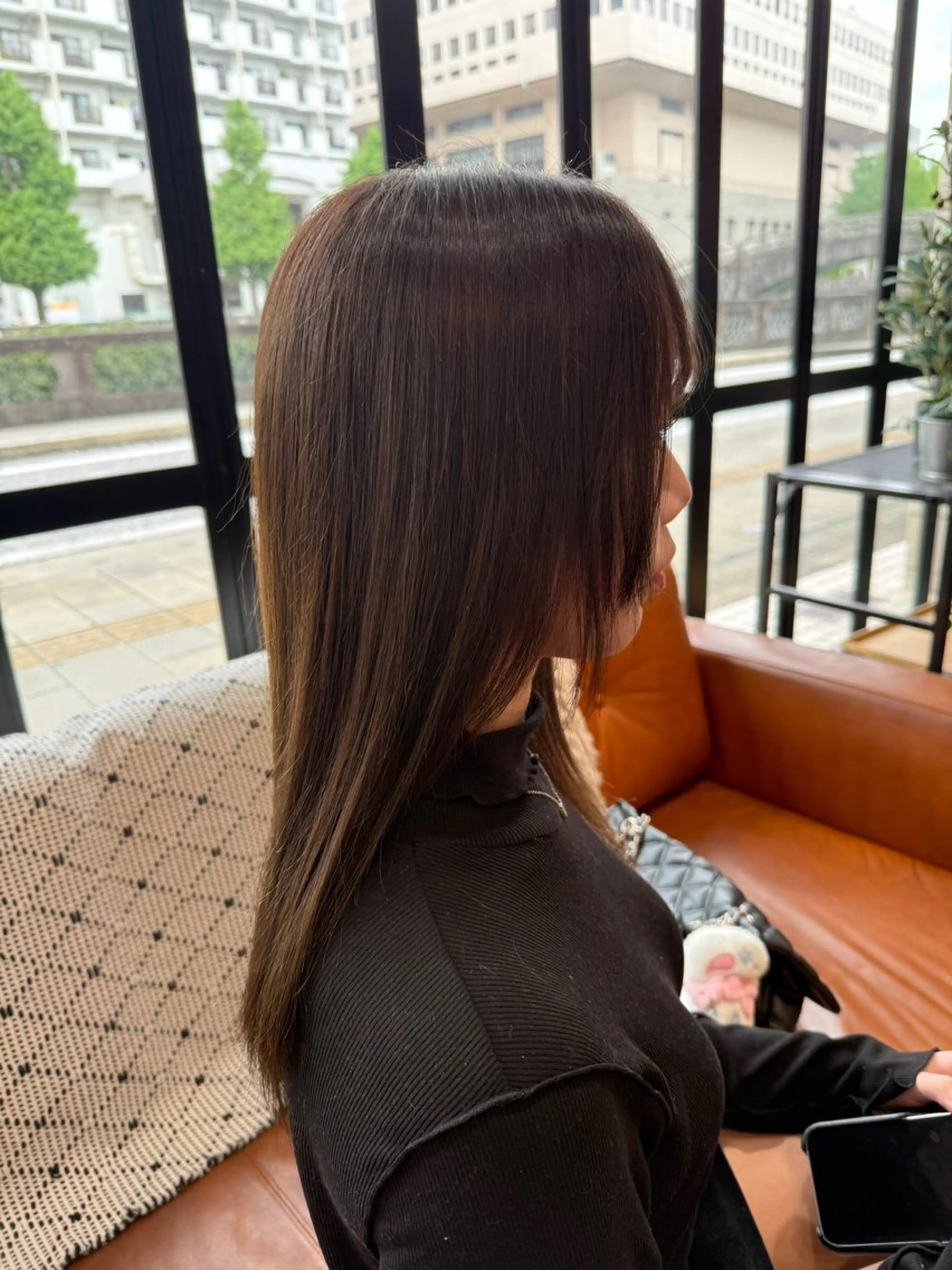 セミロング 宮崎 寛美のヘアスタイル