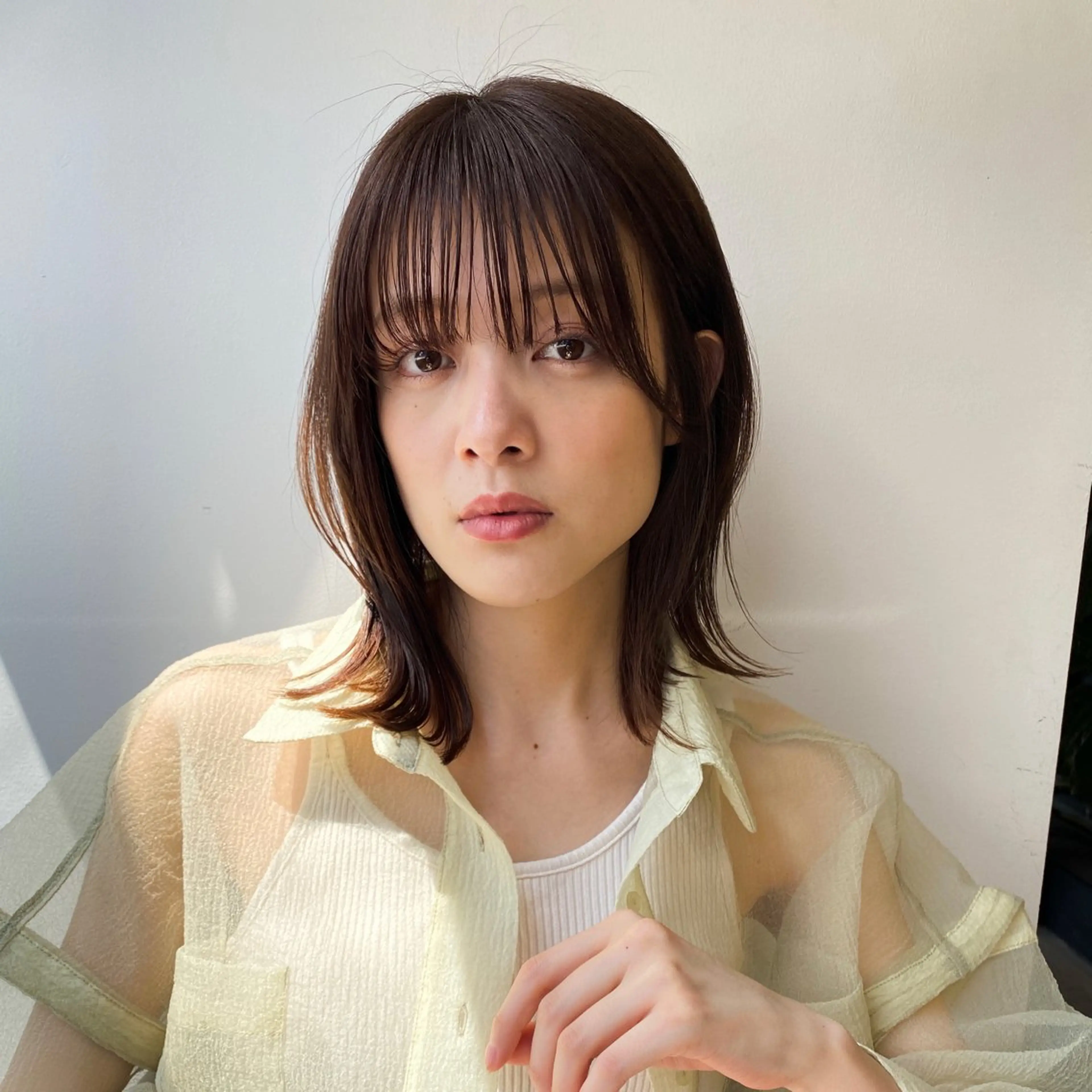 ミディアム カット 🤎髪質改善/カラー ｜鮫島芽依🤎のヘアスタイル