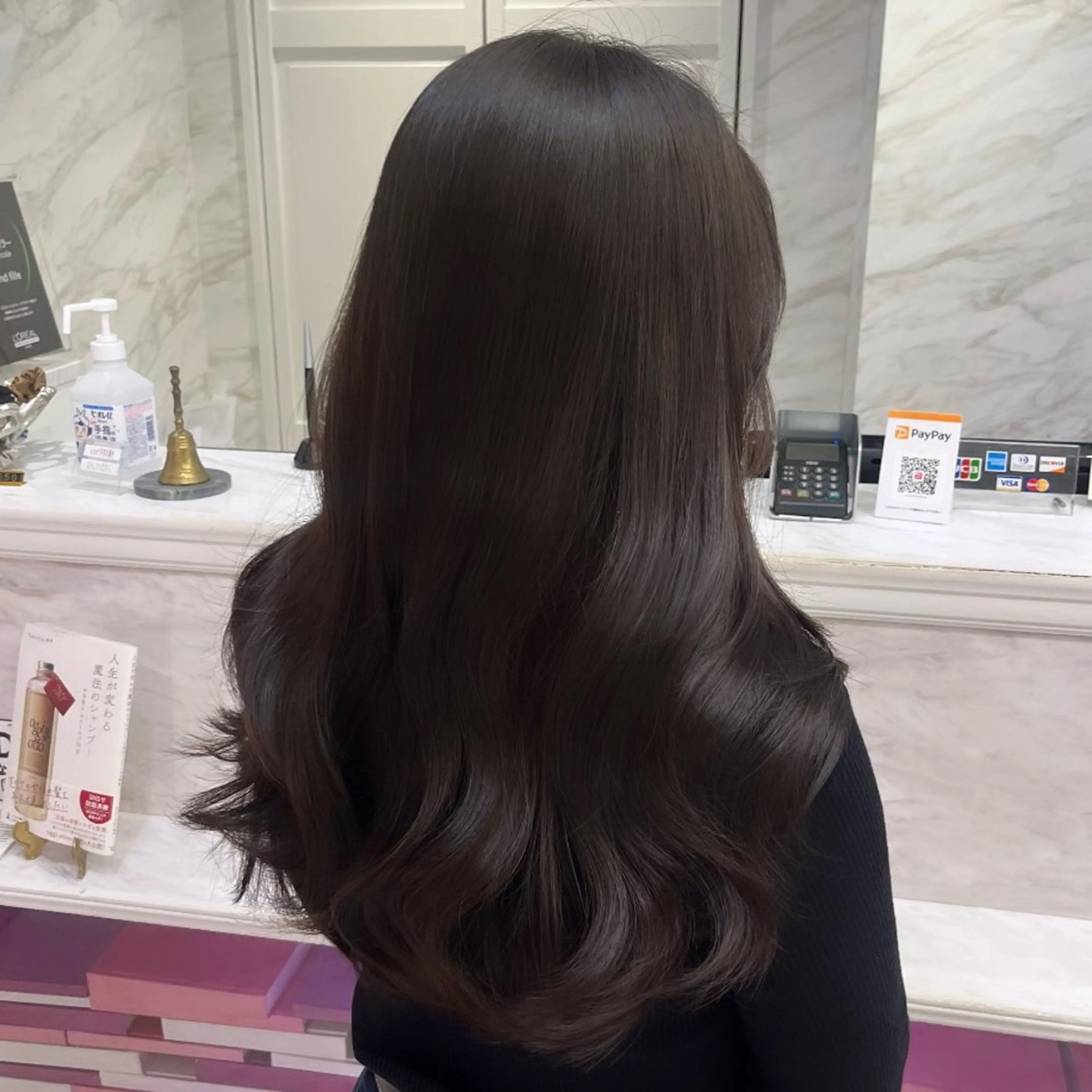 セミロング カット ヘアカラー トリートメント 韓国🎀レイヤー/艶 髪/縮毛矯正/ユリナのヘアスタイル