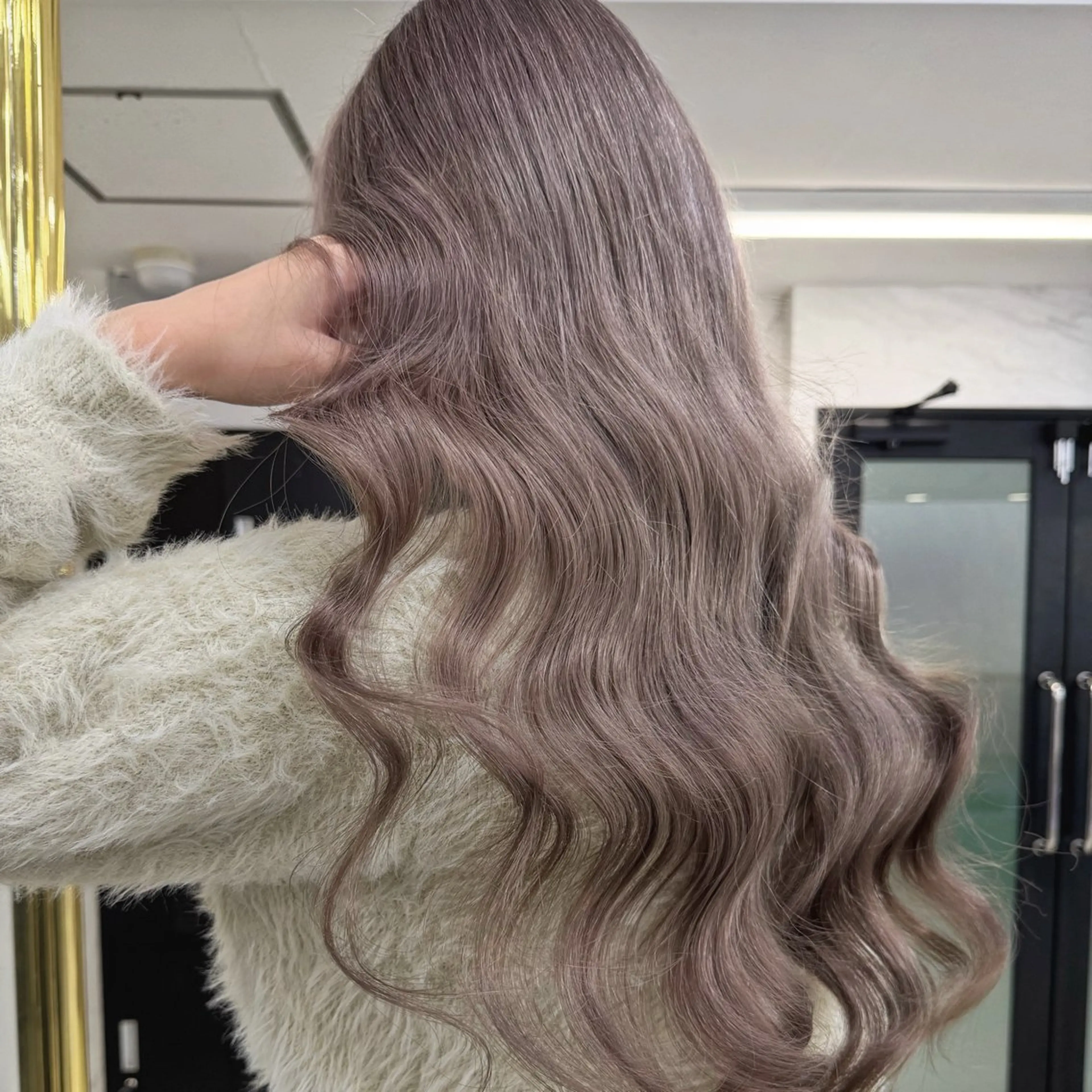 ロング カラー シールエクステ ハイトーンカラー エクステ ヘアカラー エクステ シールエクステ特化 ハイトーン、NANAのヘアスタイル