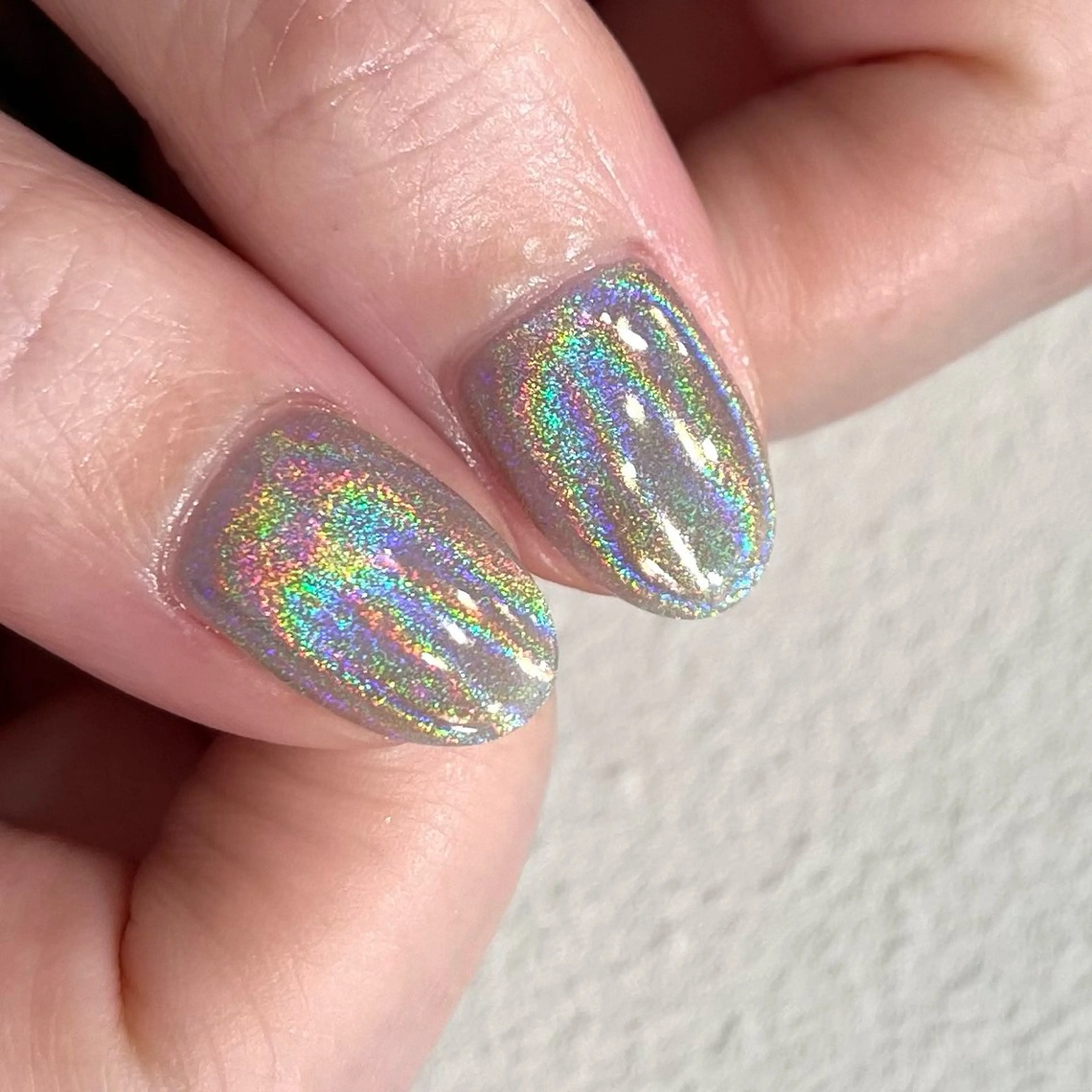 ネイル ミラーネイル ハンドネイル 🩶 Reiaのネイルデザイン