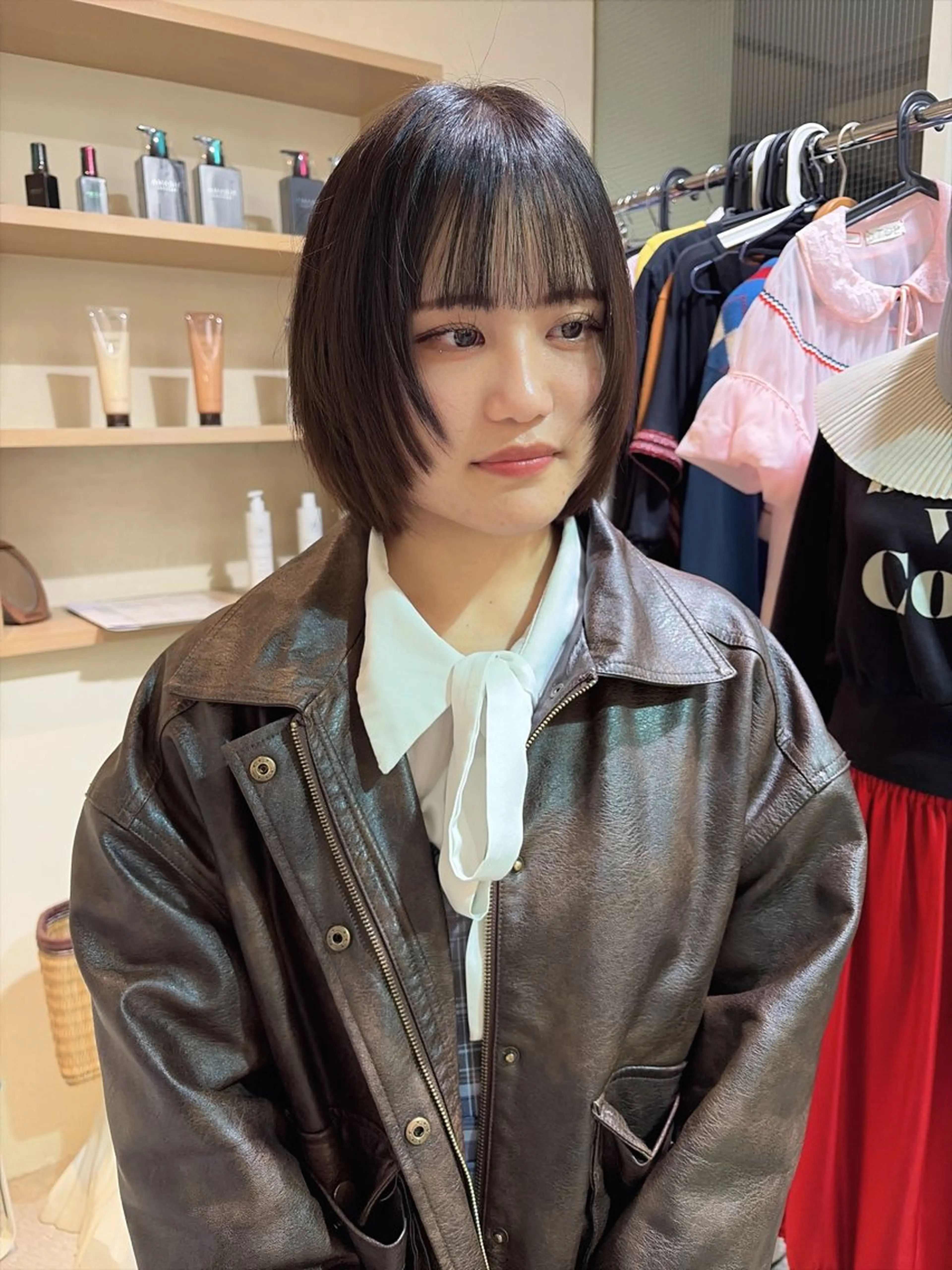 ミディアム 顔周りカット カットモデル募集🤍 🐇anzuのヘアスタイル