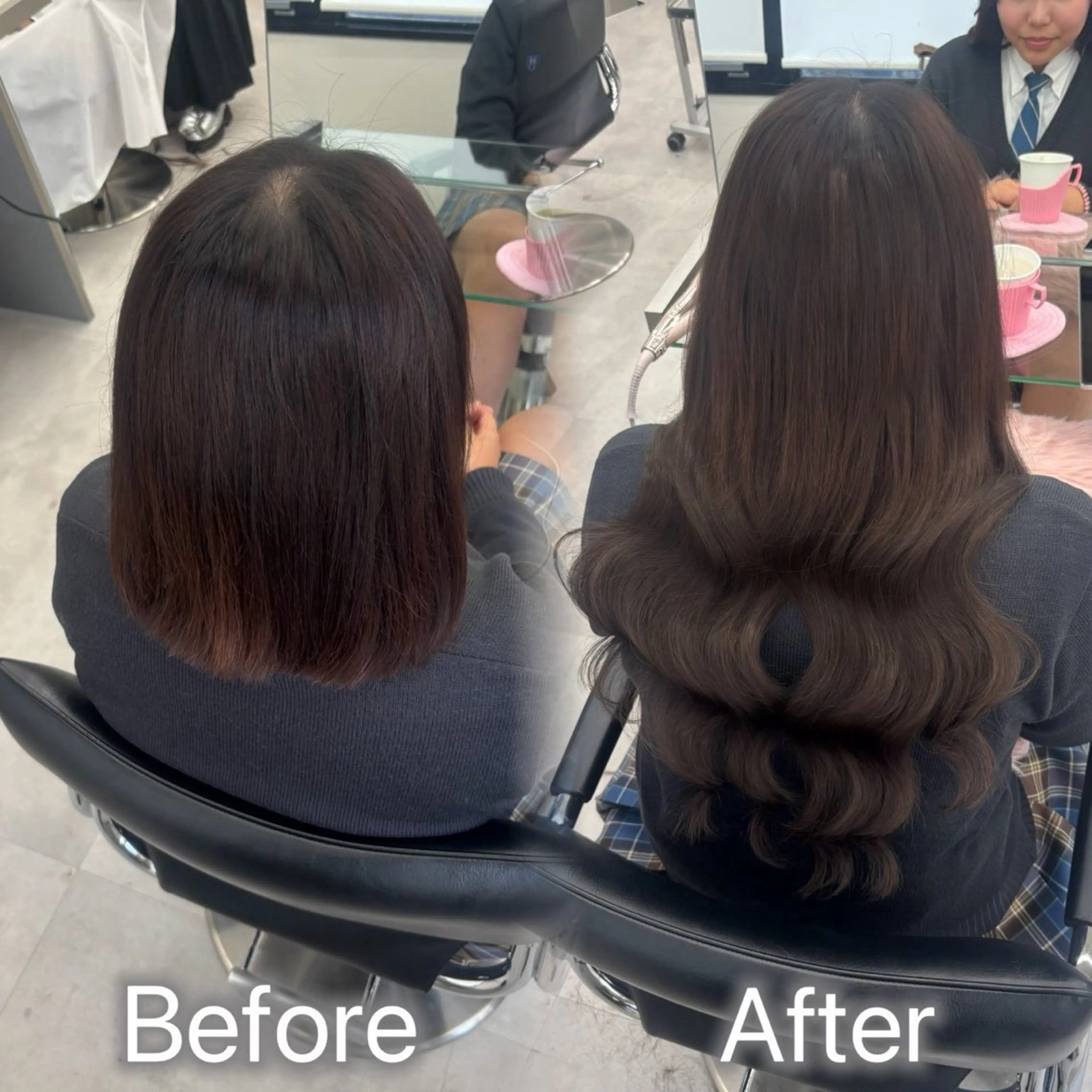 ロング ボブ エクステ ロング その他 エクステ🫧アレンジ ￤横浜  ももはのヘアスタイル