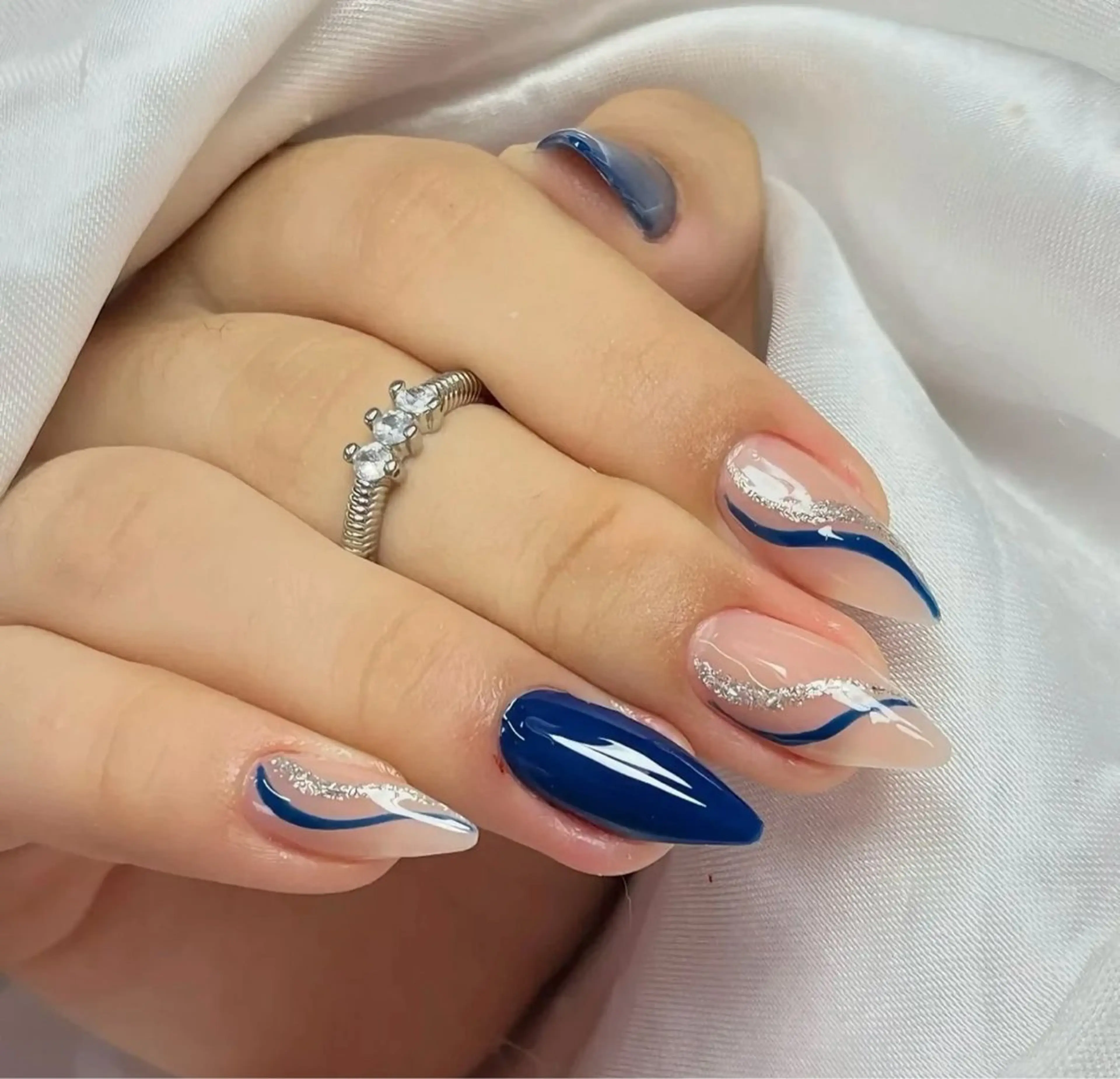 ネイル 韓国ネイル 持ち込み ニュアンスネイル ネイルチップ ハンドネイル TABI ANA.CHUOのネイルデザイン