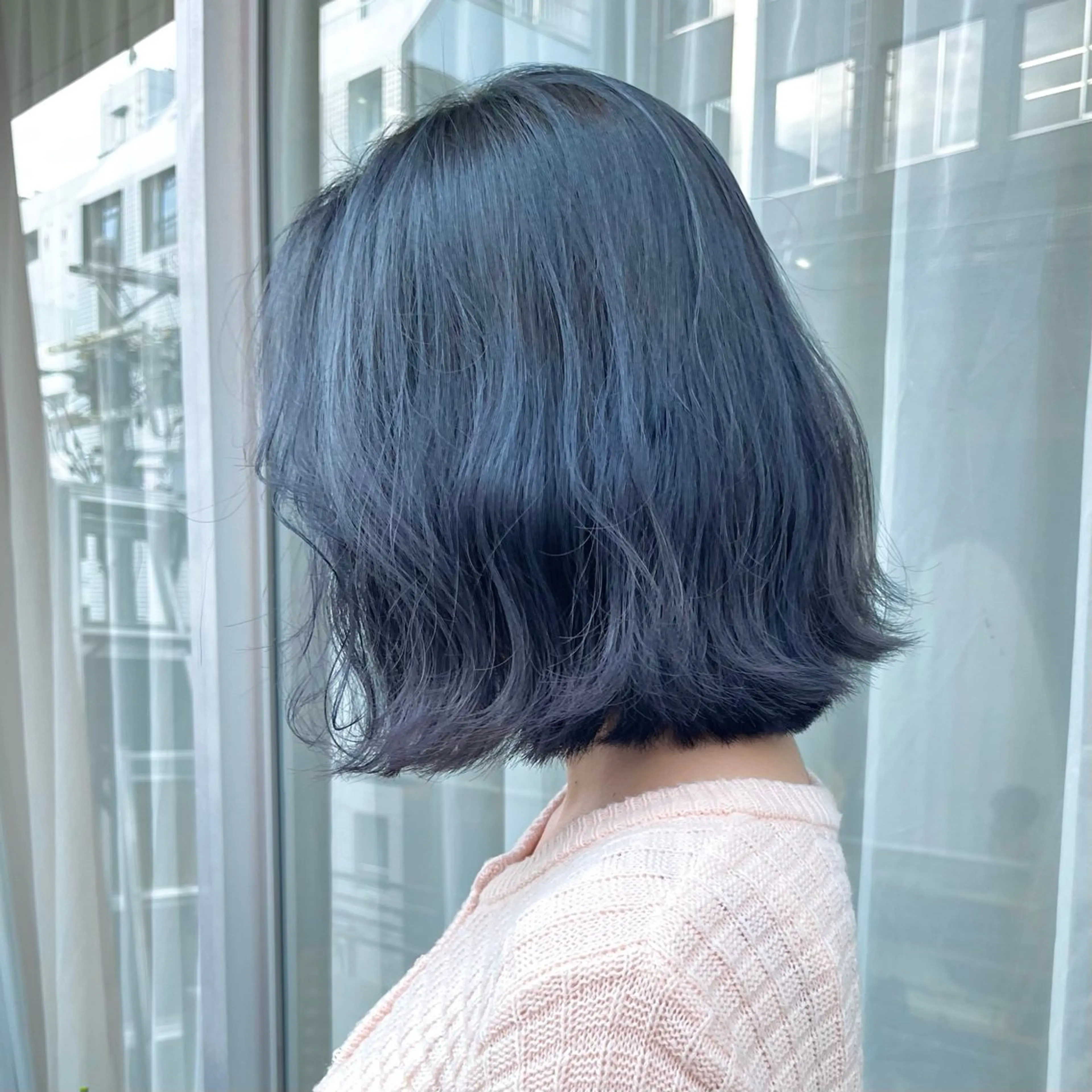 ミディアム カラー 堺 鳳 ママ美容師 yukariのヘアスタイル
