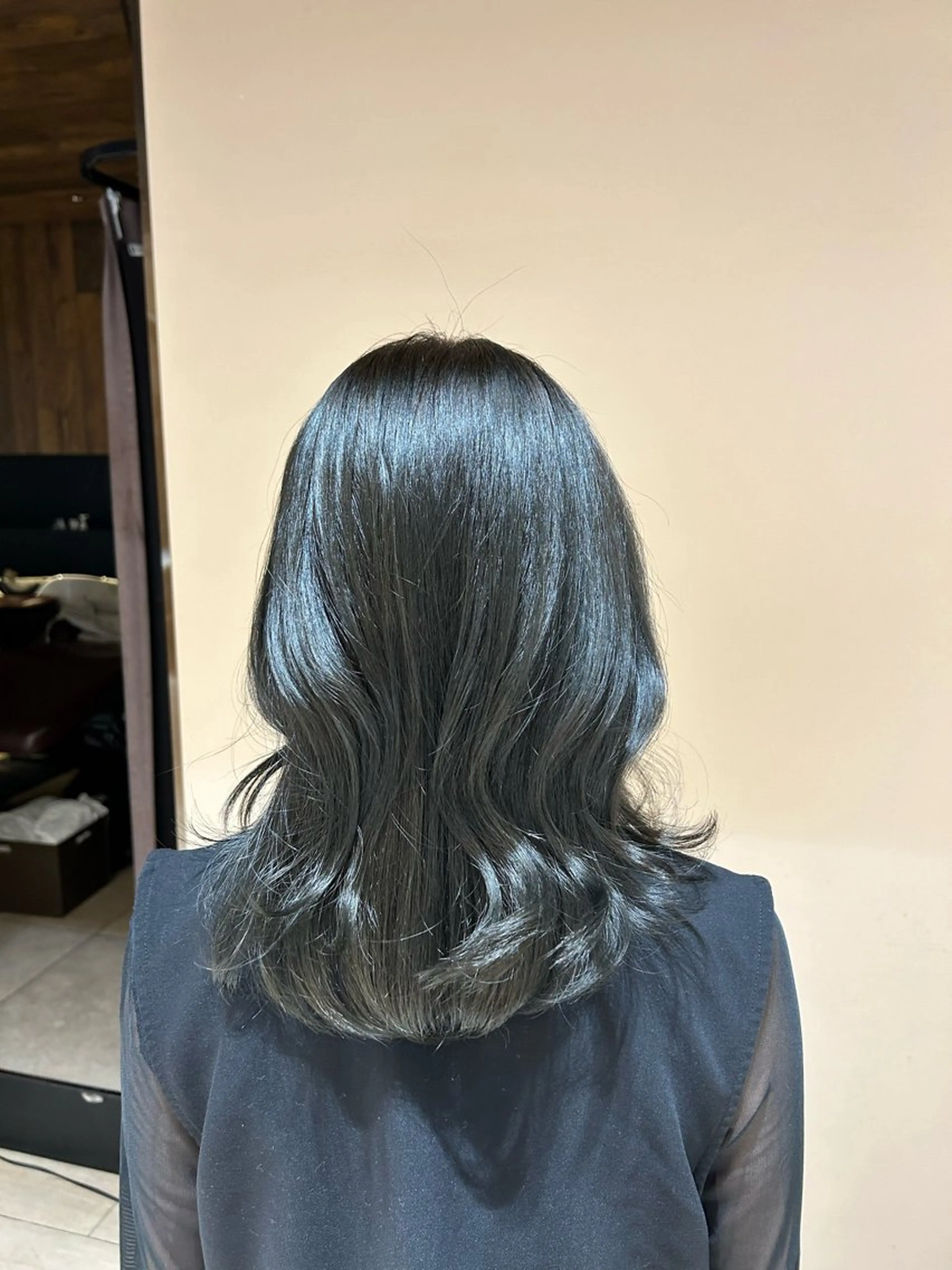 セミロング ヘアセット 韓国ヘア/顔周り ヘアセット/加藤優里のヘアスタイル