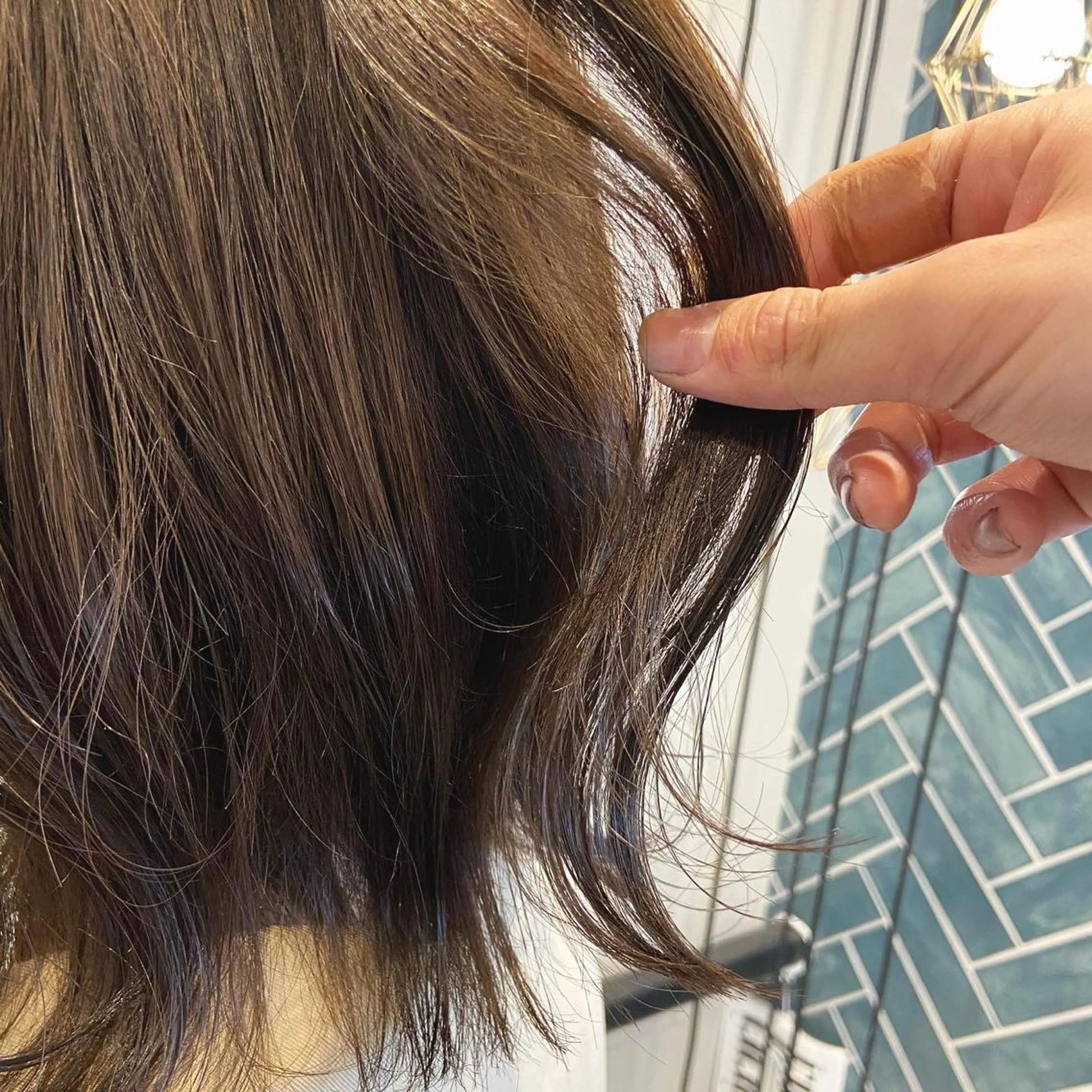 ミディアム カラー ヘアカラー トリートメント 似合わせボブ💓/ 美髪縮毛✨豊嶋龍佑のヘアスタイル