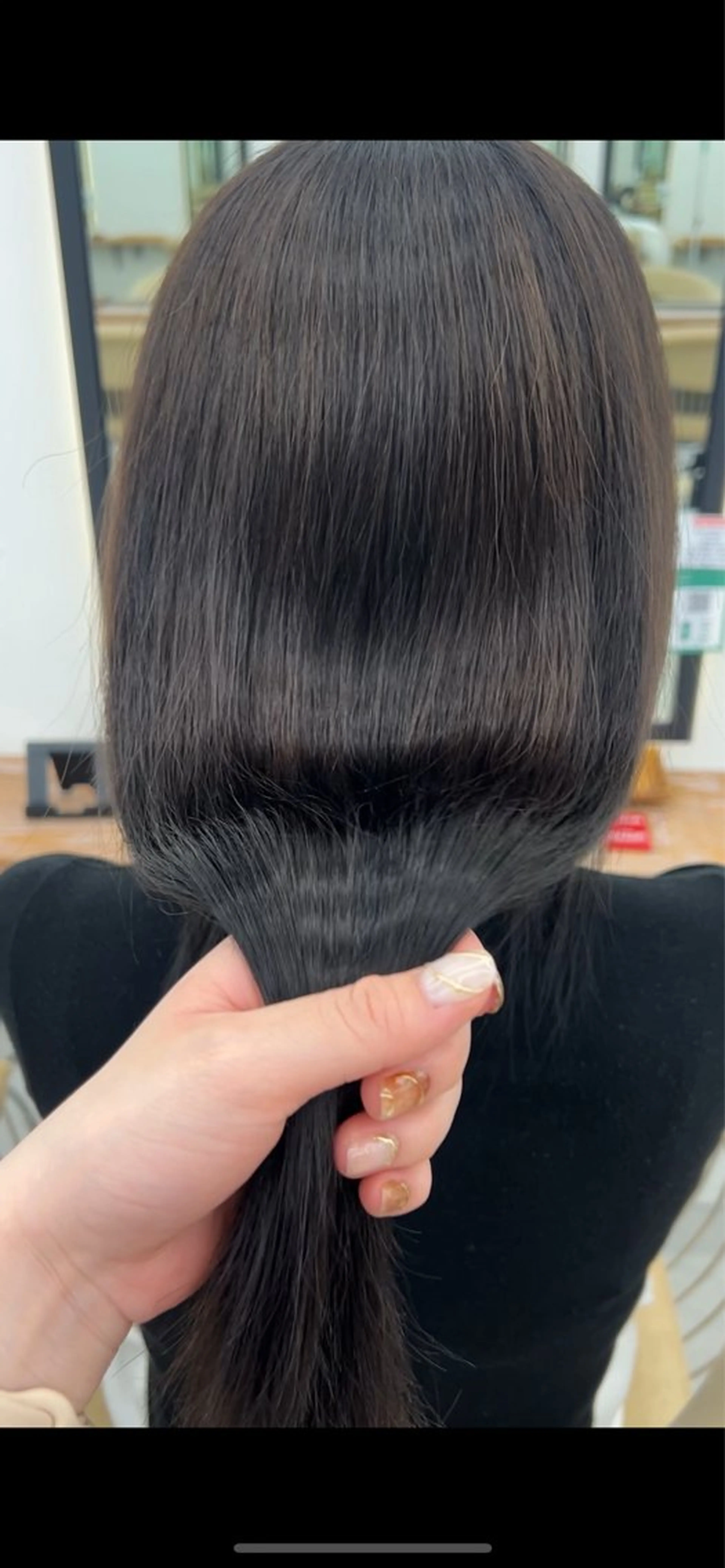 ロング ボブ/縮毛矯正/艶髪 /さのまなみのヘアスタイル