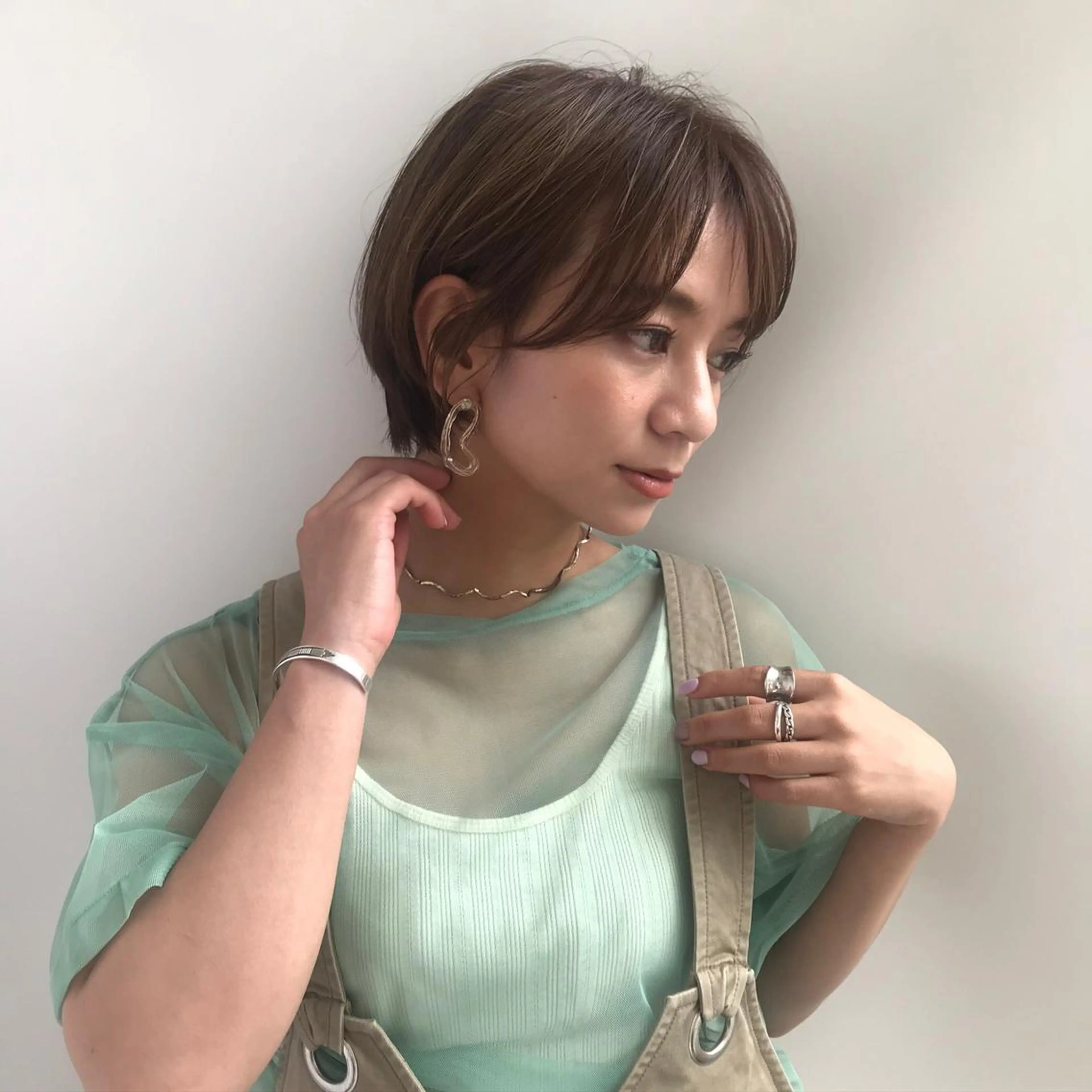 ショート カラー ショートヘア カット ヘアカラー 福島成美/髪質改善 縮毛矯正/カラーのヘアスタイル