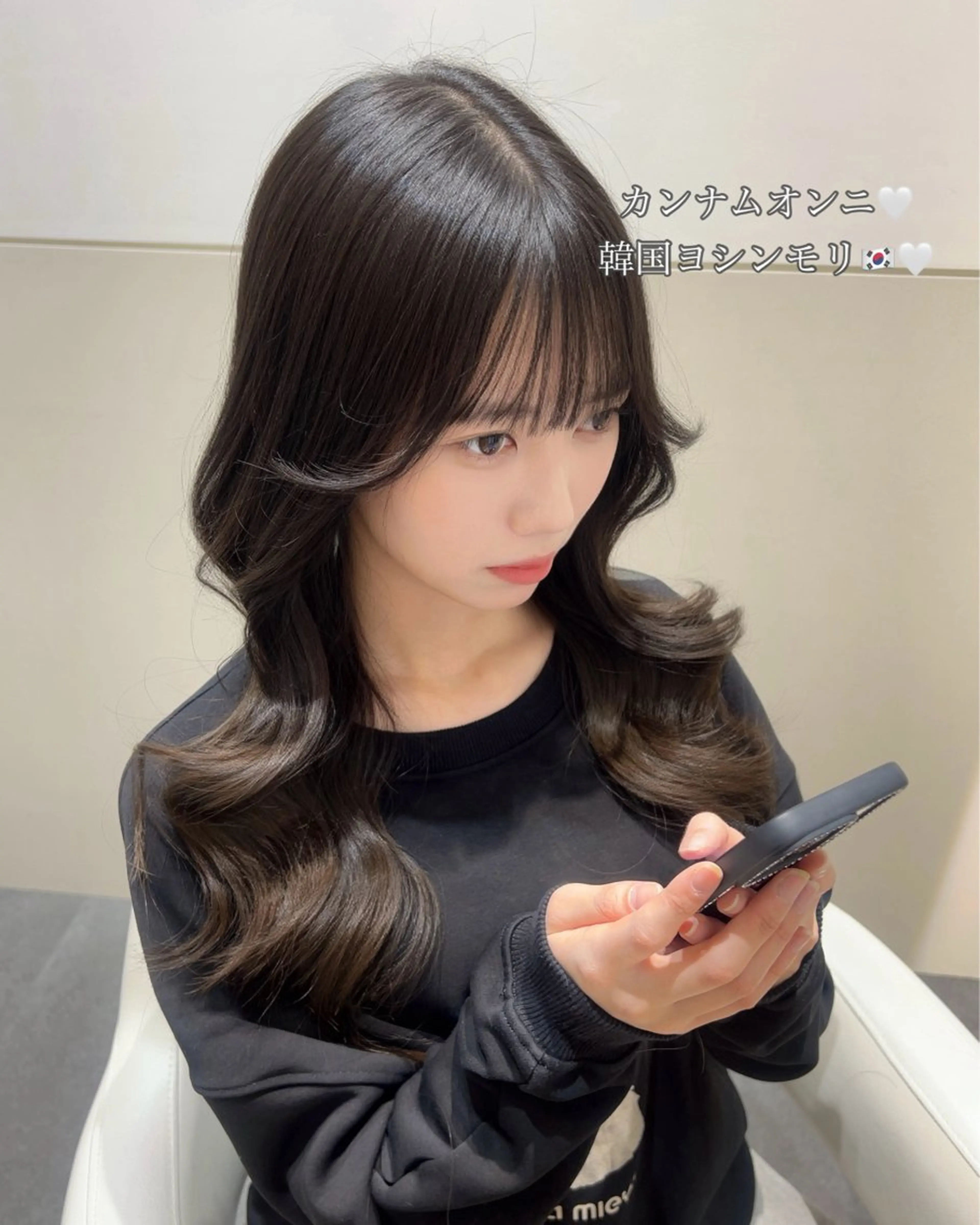 ロング レイヤーカット カット ヘアカラー トリートメント 🩷韓国ヘア/ヨシン モリ🩷Maikaのヘアスタイル