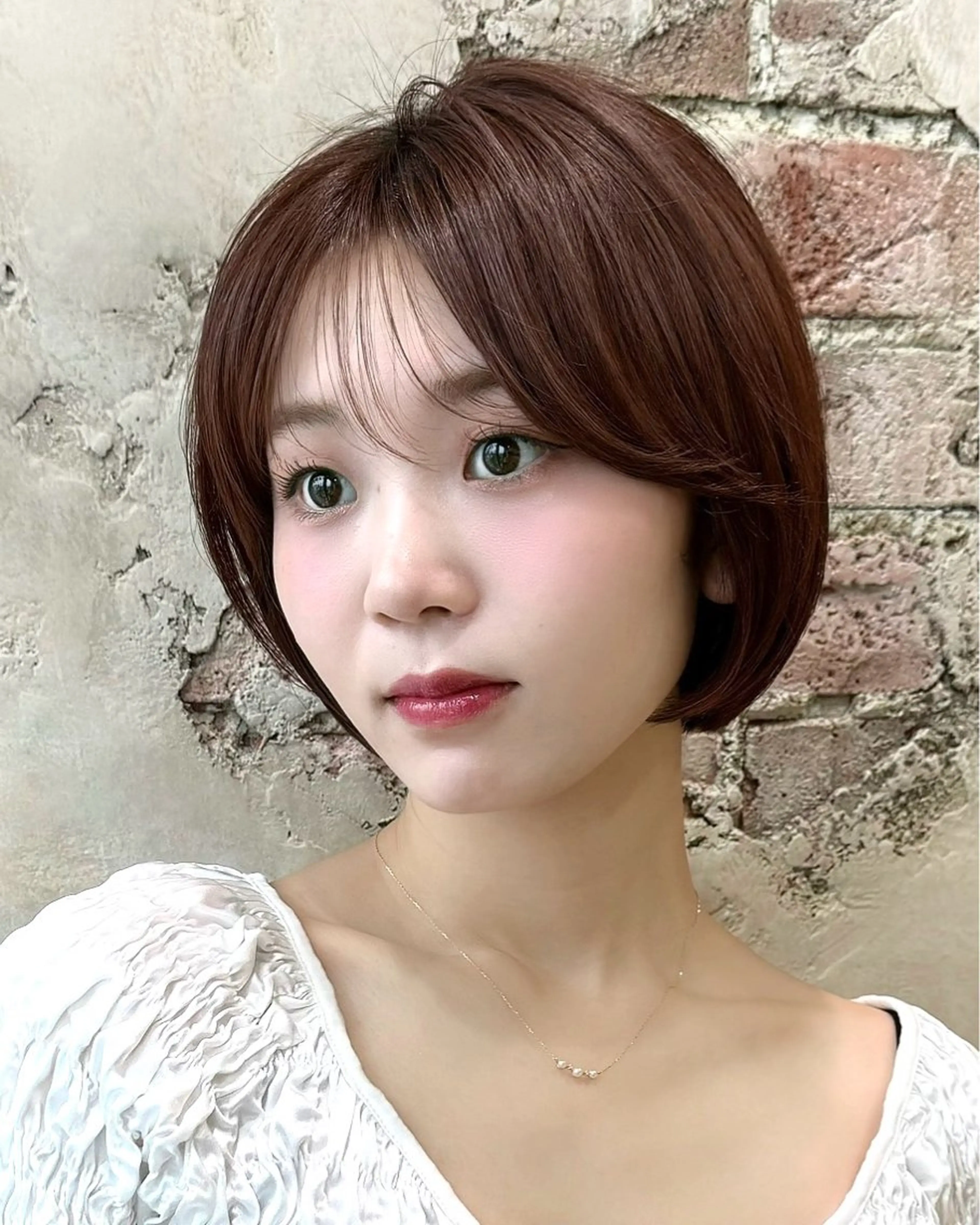 ショート カラー カット ヘアカラー トリートメント 💍新宿ショート 💍岩田莉奈のヘアスタイル