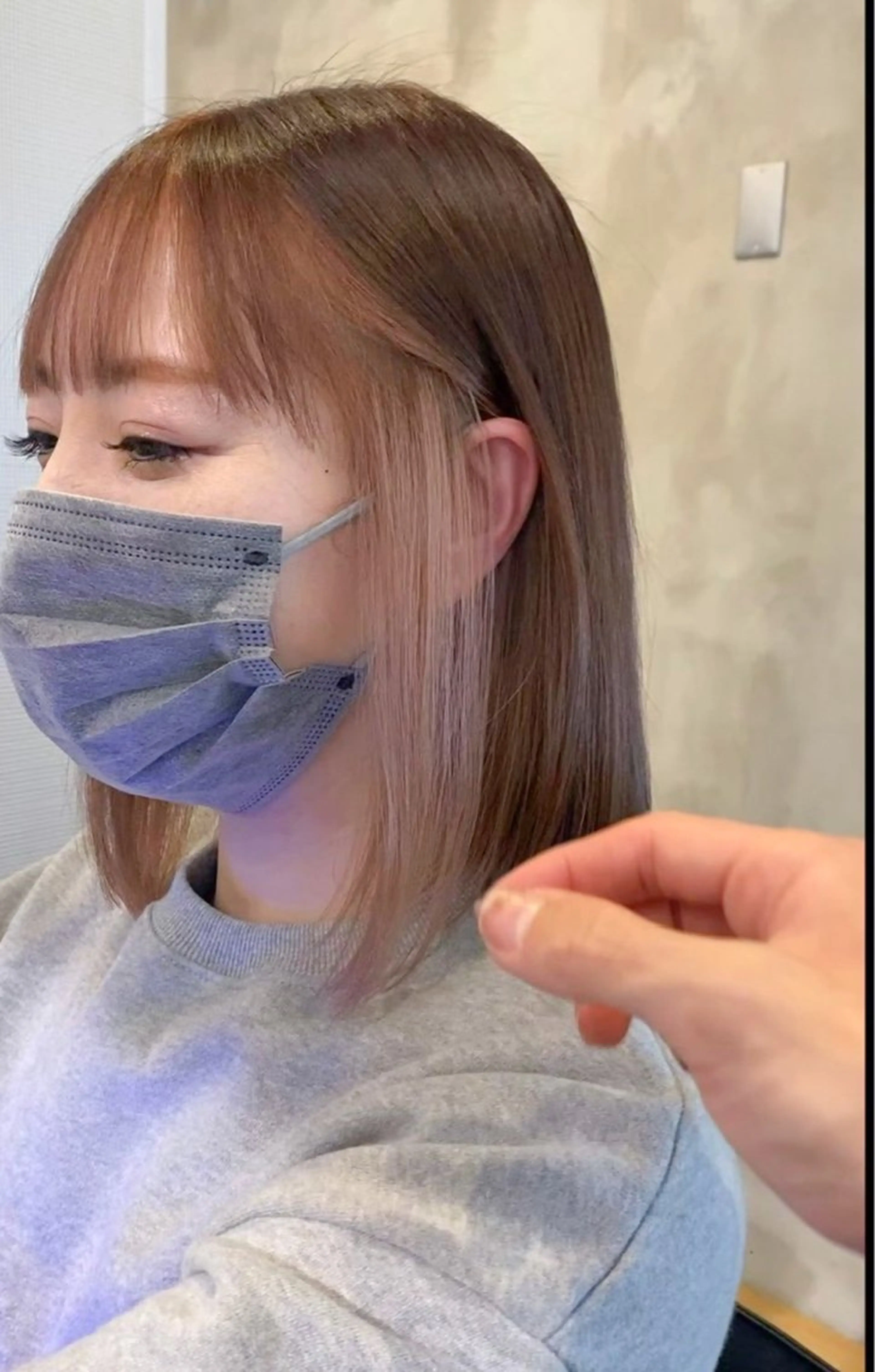 ミディアム カラー ベージュカラー カット ヘアカラー ♠️暗髪レイヤー♠️ 中山唯斗のヘアスタイル