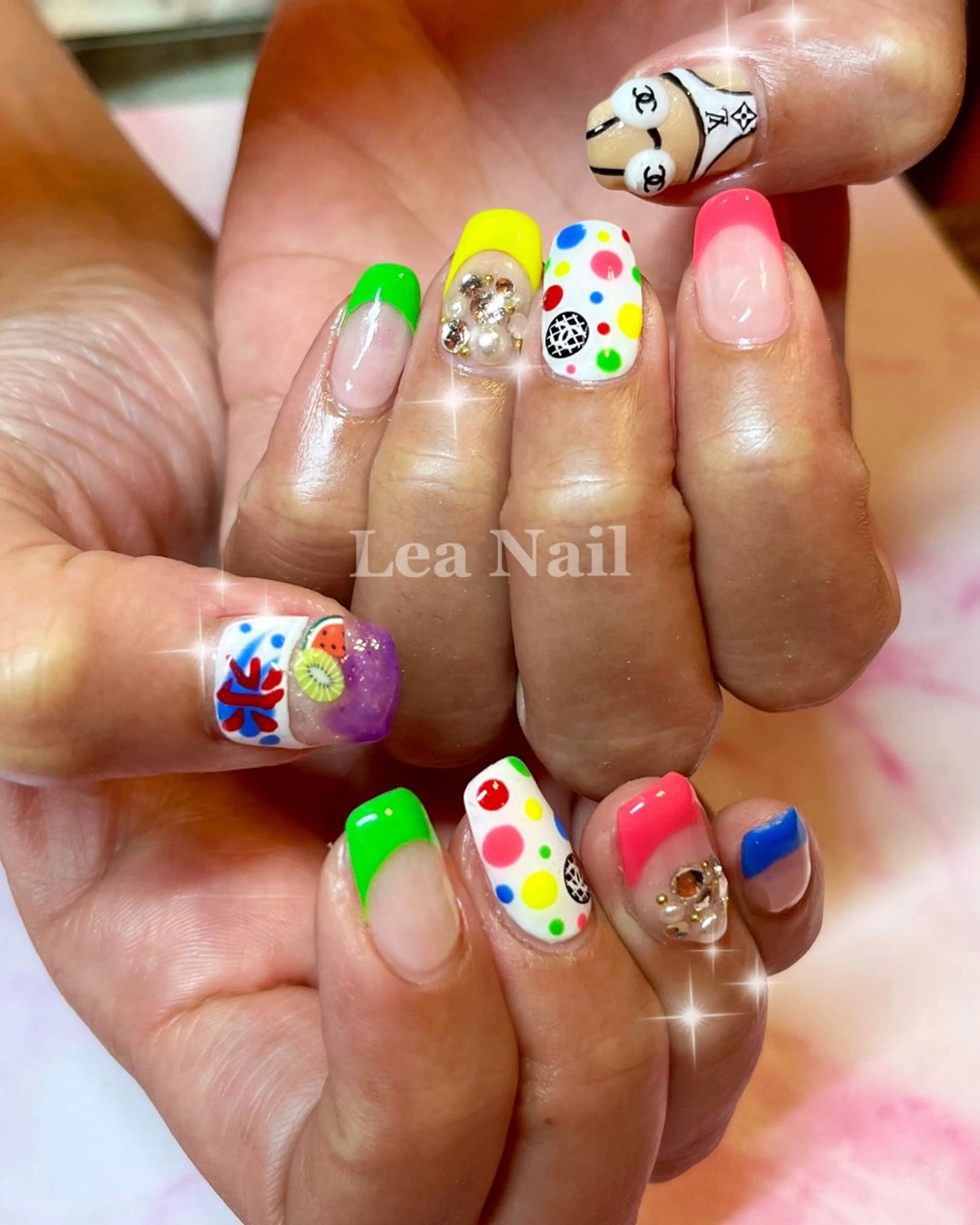 ネイル 持ち込み ハンドネイル Lea Nailのネイルデザイン