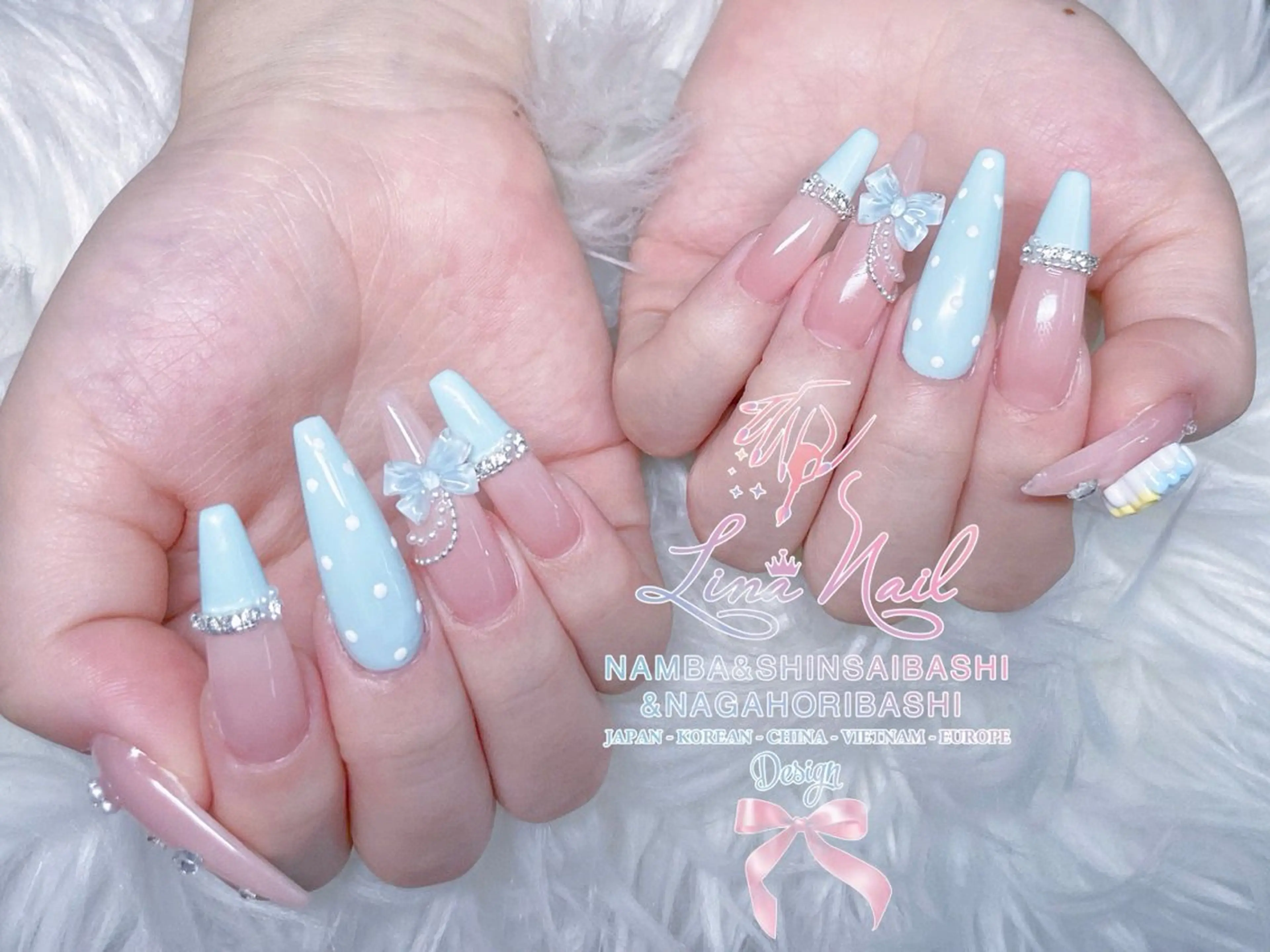 ネイル チークネイル 桜ネイル フラッシュネイル フットネイル ジェルネイル ハンドネイル リナネイル アメ村心斎橋店のネイルデザイン