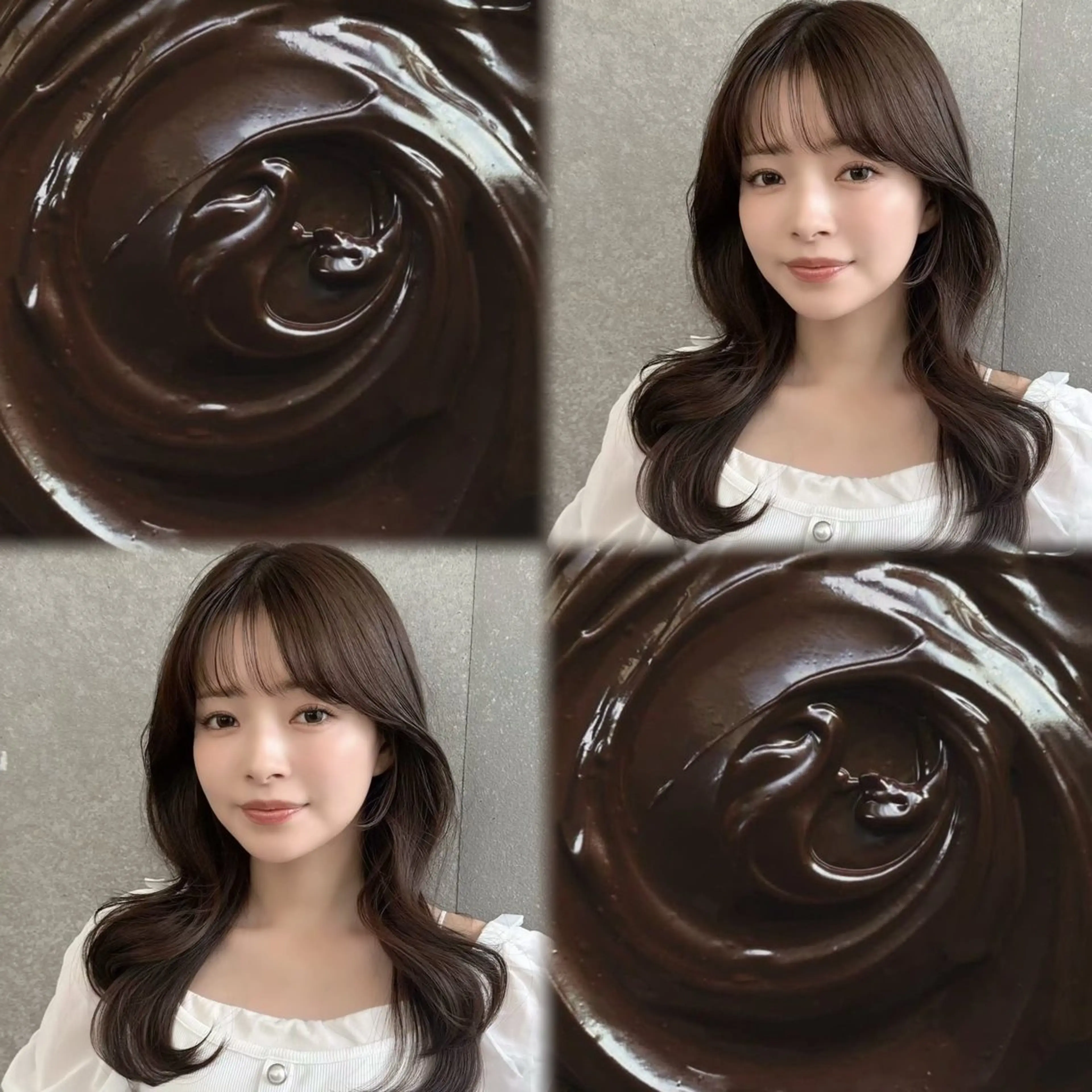 《🎀モデル募集中🎀》　🫧【透明感カラー➕髪質改善トリートメント】🫧 白髪染め⭕️の写真