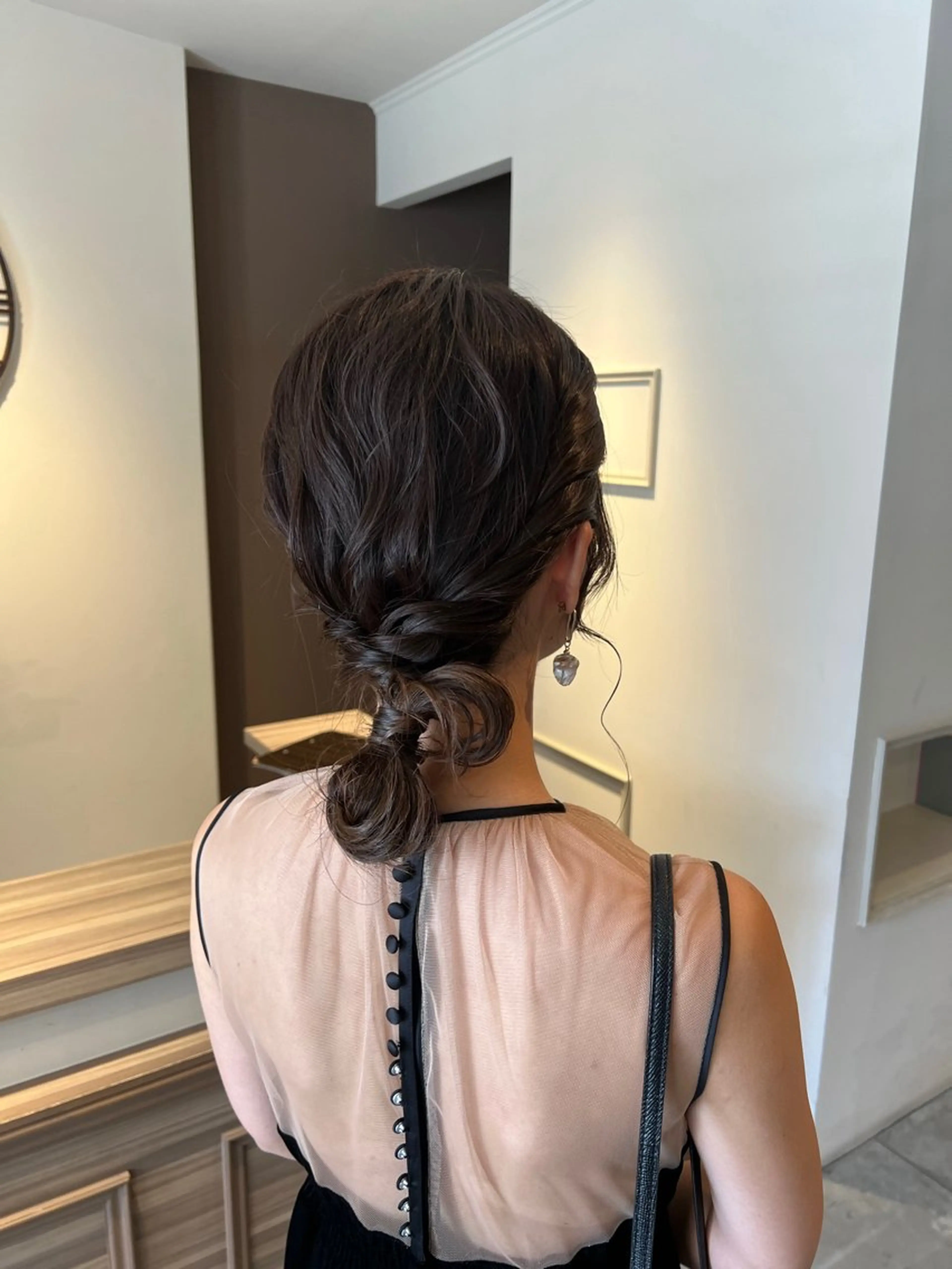 ミディアム ヘアアレンジ ヘアセット 西村 美羽のヘアスタイル