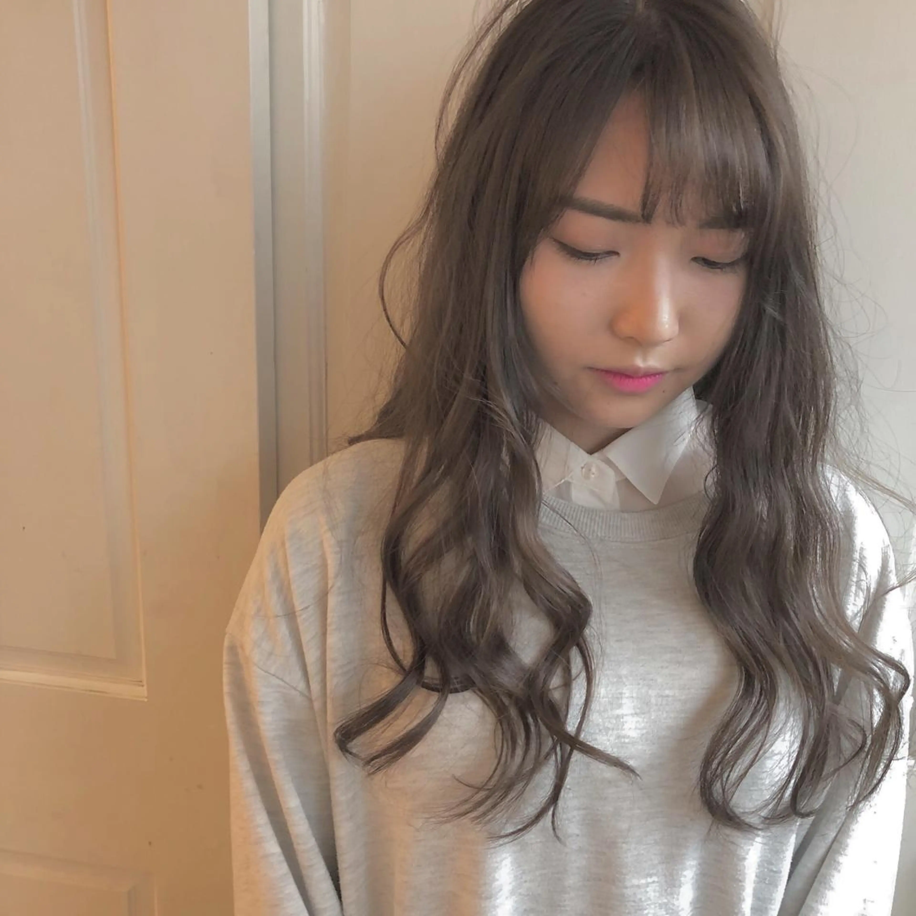 セミロング カット ヘアカラー トリートメント 🌸ハイトーン 新田　廉 🌸のヘアスタイル