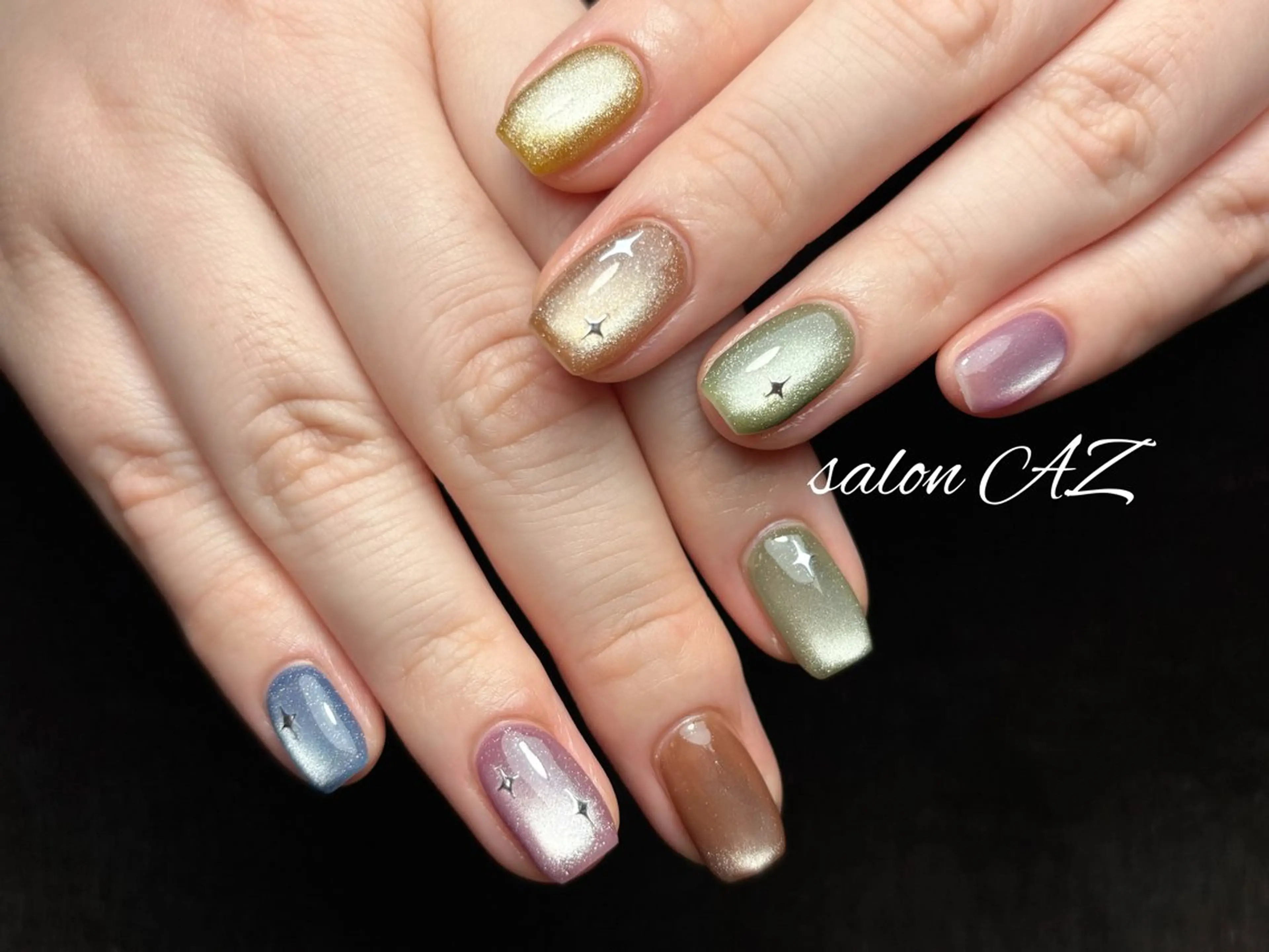 ネイル アートネイル 長さ出し フットネイル フレンチネイル ジェルネイル ハンドネイル salon AZのネイルデザイン