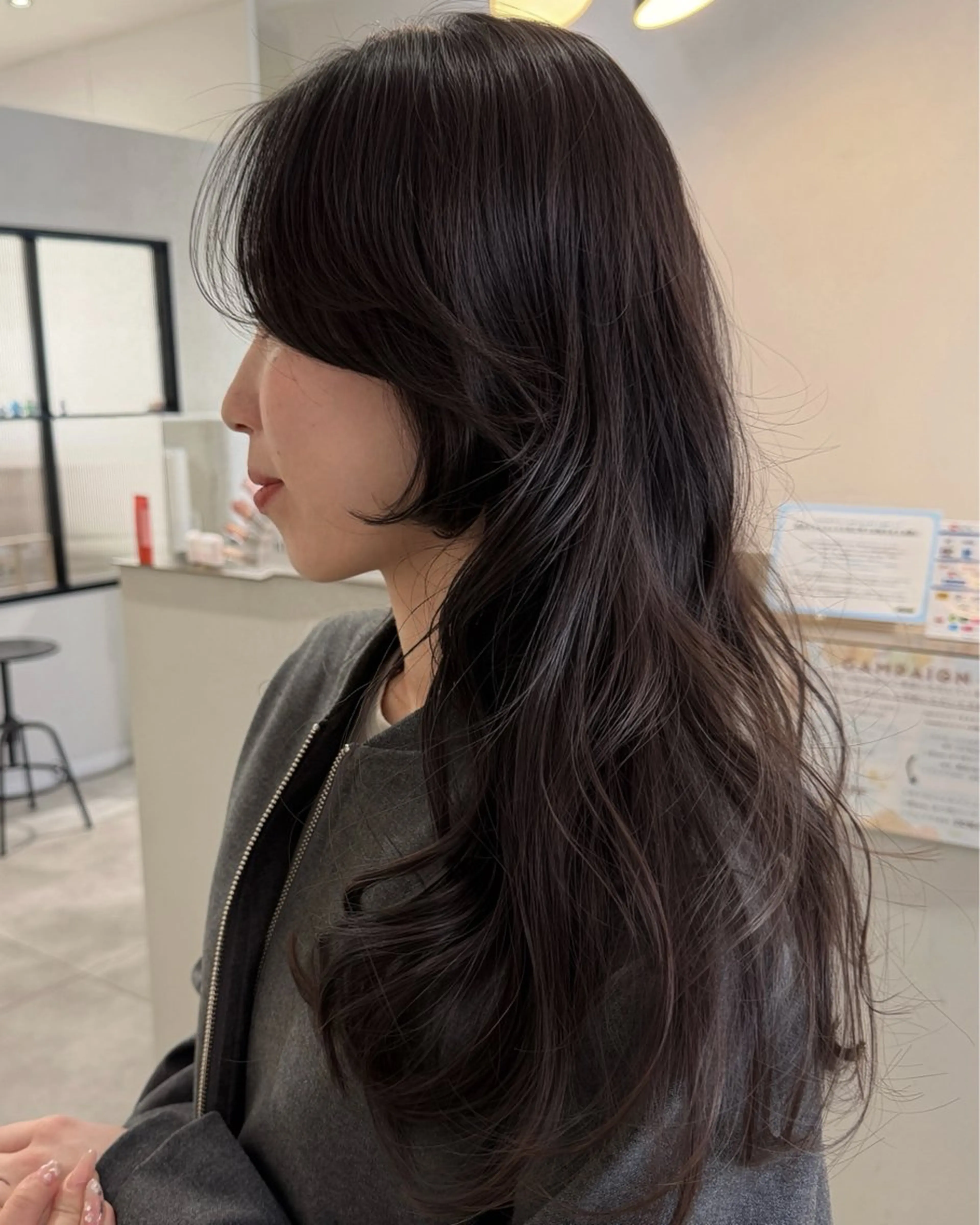 ミディアム カット ヘアカラー MASHU abeno店所属・アサカ/透明感カラー /レイヤーカットのヘアスタイル