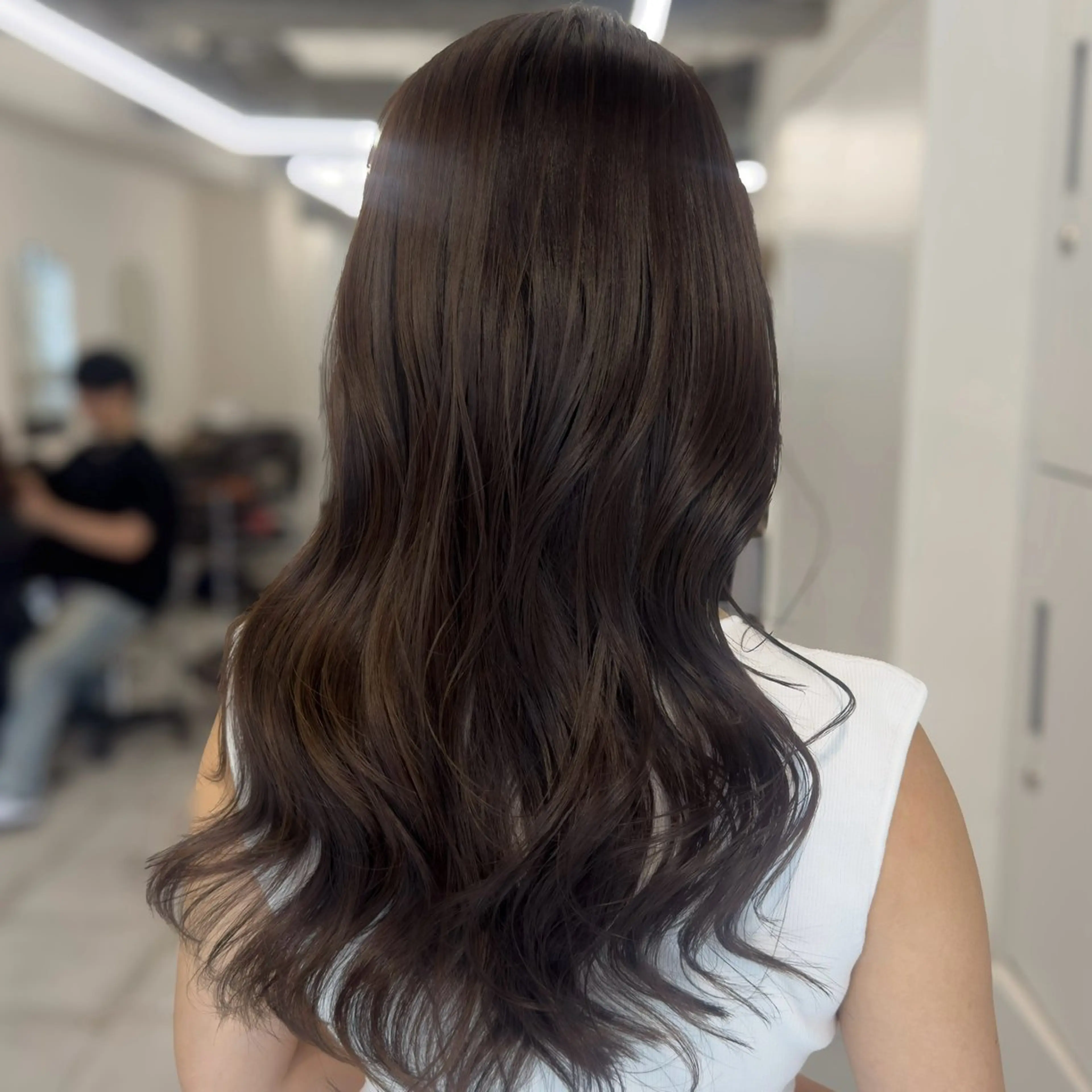 セミロング カラー カット ヘアカラー トリートメント ブリーチなし/レイヤ ー特化🌈Tommyのヘアスタイル