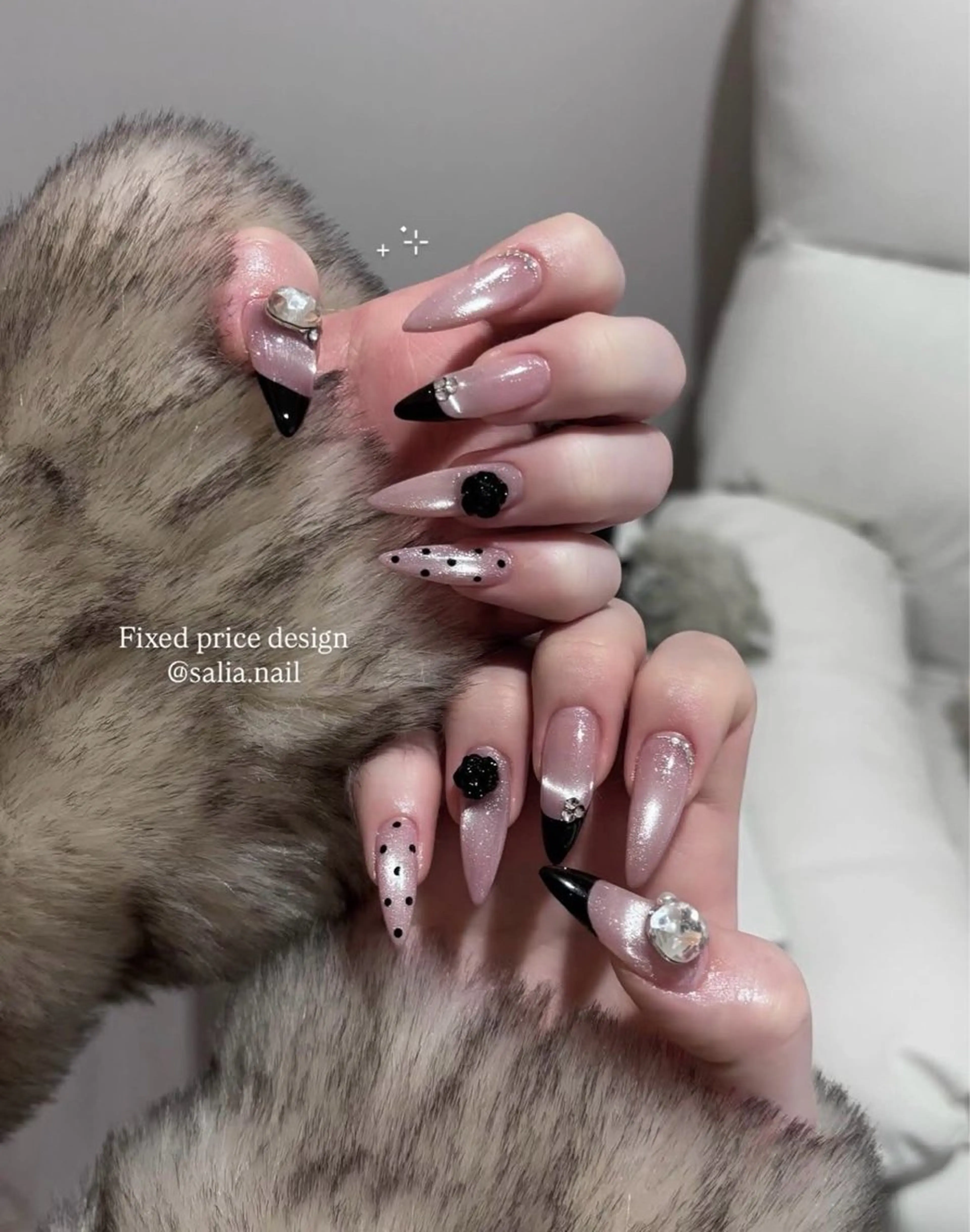 ネイル キラキラネイル 韓国ネイル シンプルネイル ワンホンネイル ハンドネイル MEI Nailのネイルデザイン