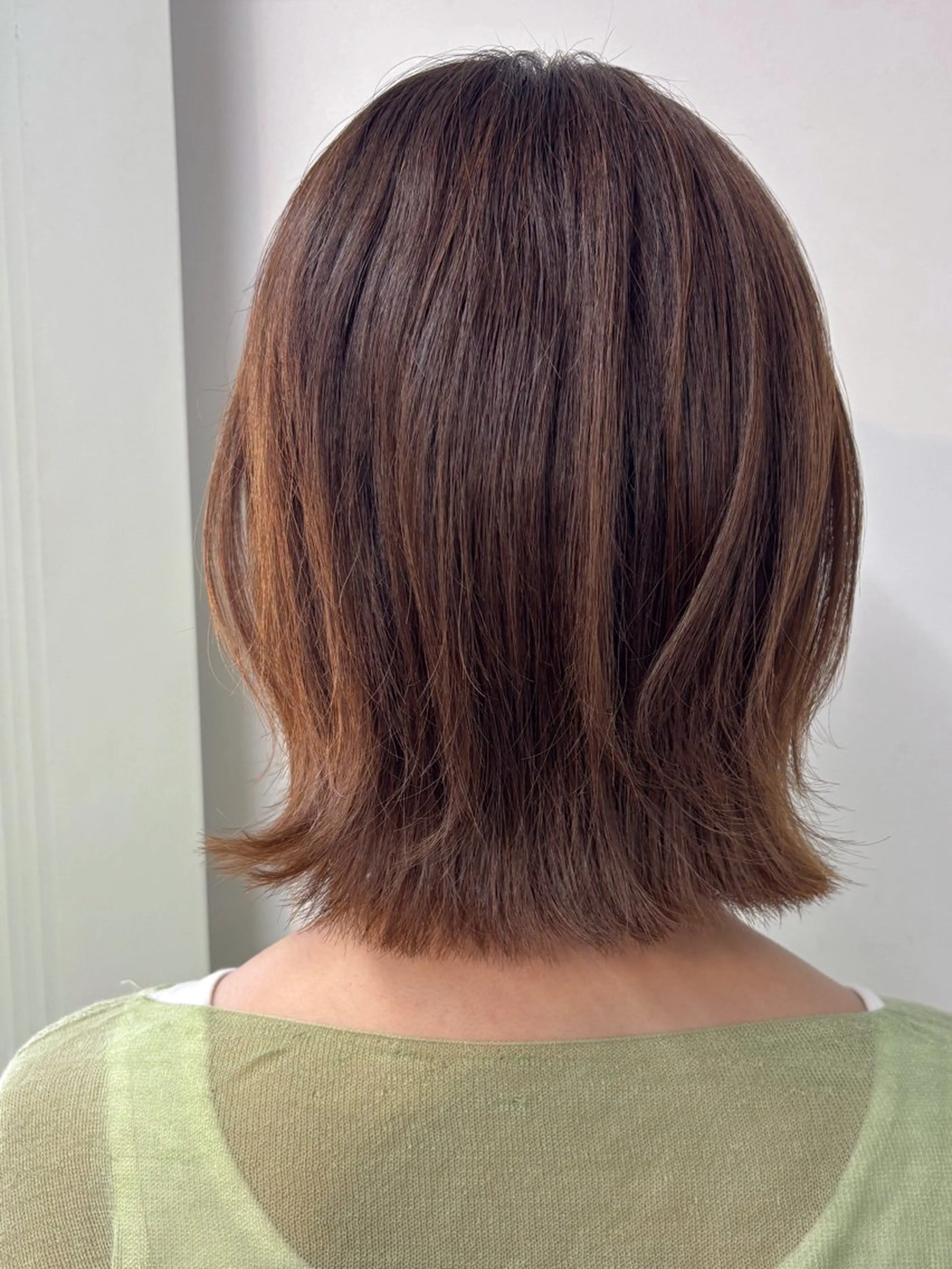 ミディアム ボブレイヤー ボブ レイヤーカット ヘアカラー ボブ/ミディアム 親しみやすさ/さくらのヘアスタイル