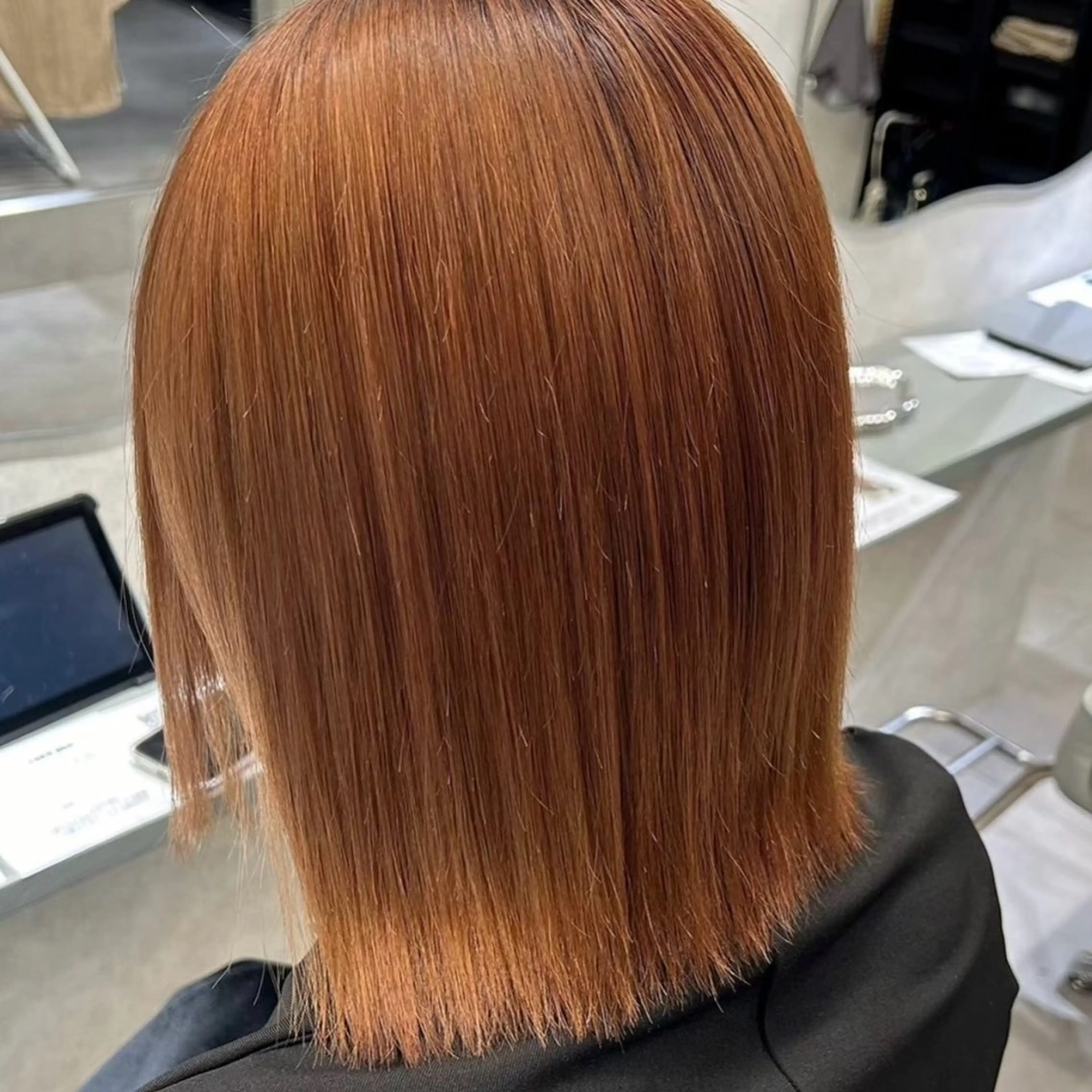 ミディアム パーマ 縮毛矯正 トリートメント 【nui 茨木】 清水優のヘアスタイル