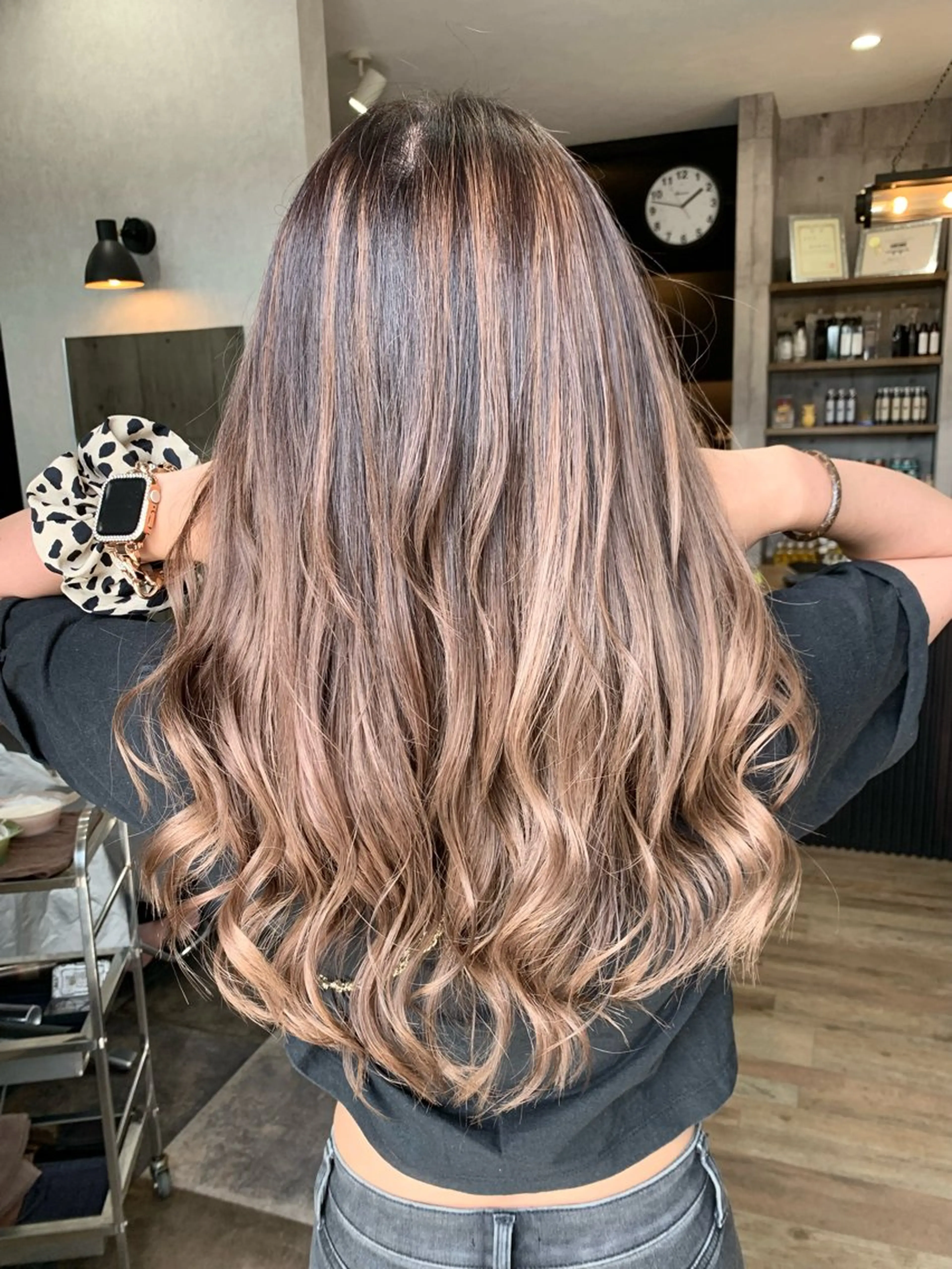 セミロング カット ヘアカラー yoshihara yuukiのヘアスタイル