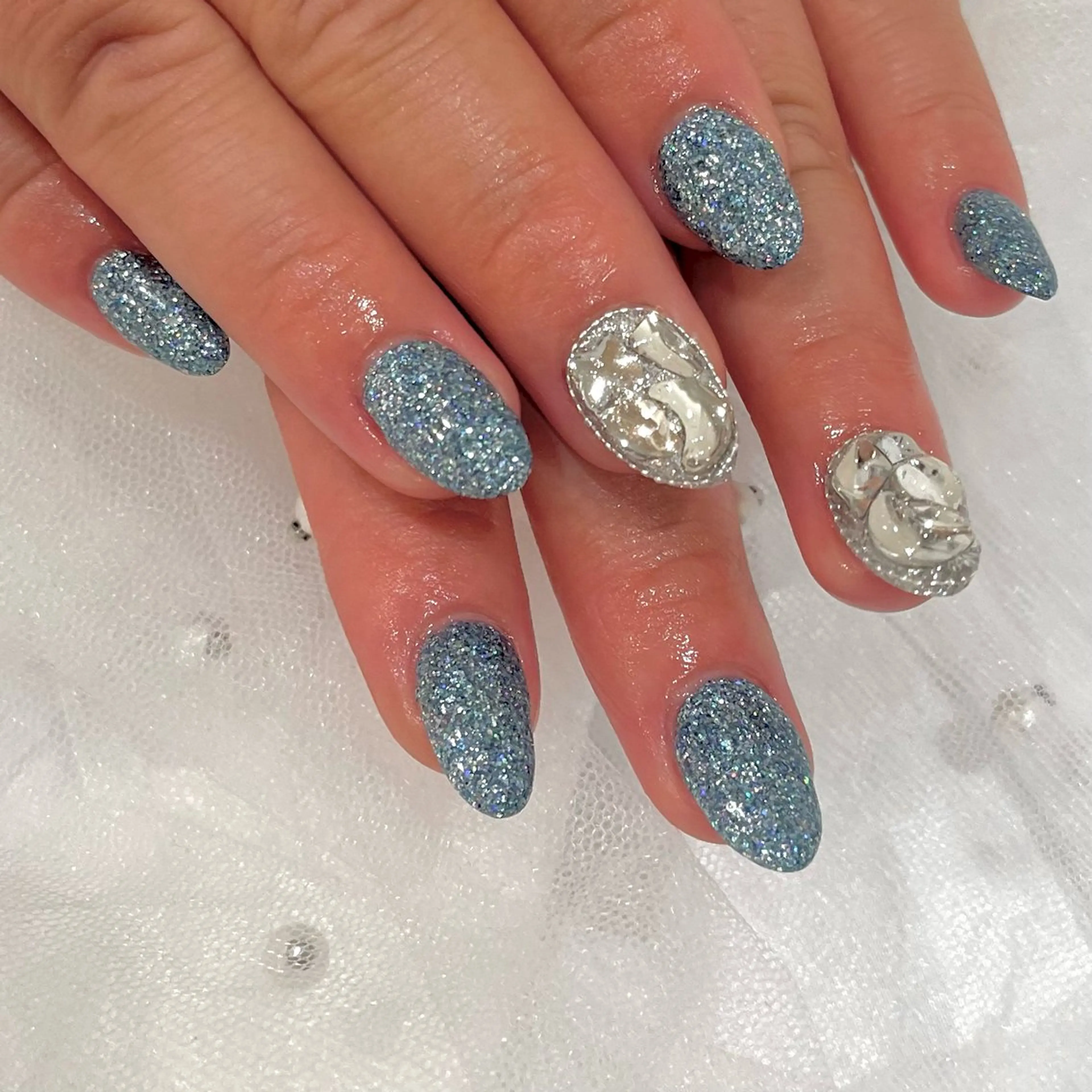 ネイル 長さ出し フラッシュネイル ワンカラーネイル ハンドネイル COCO NAILのネイルデザイン