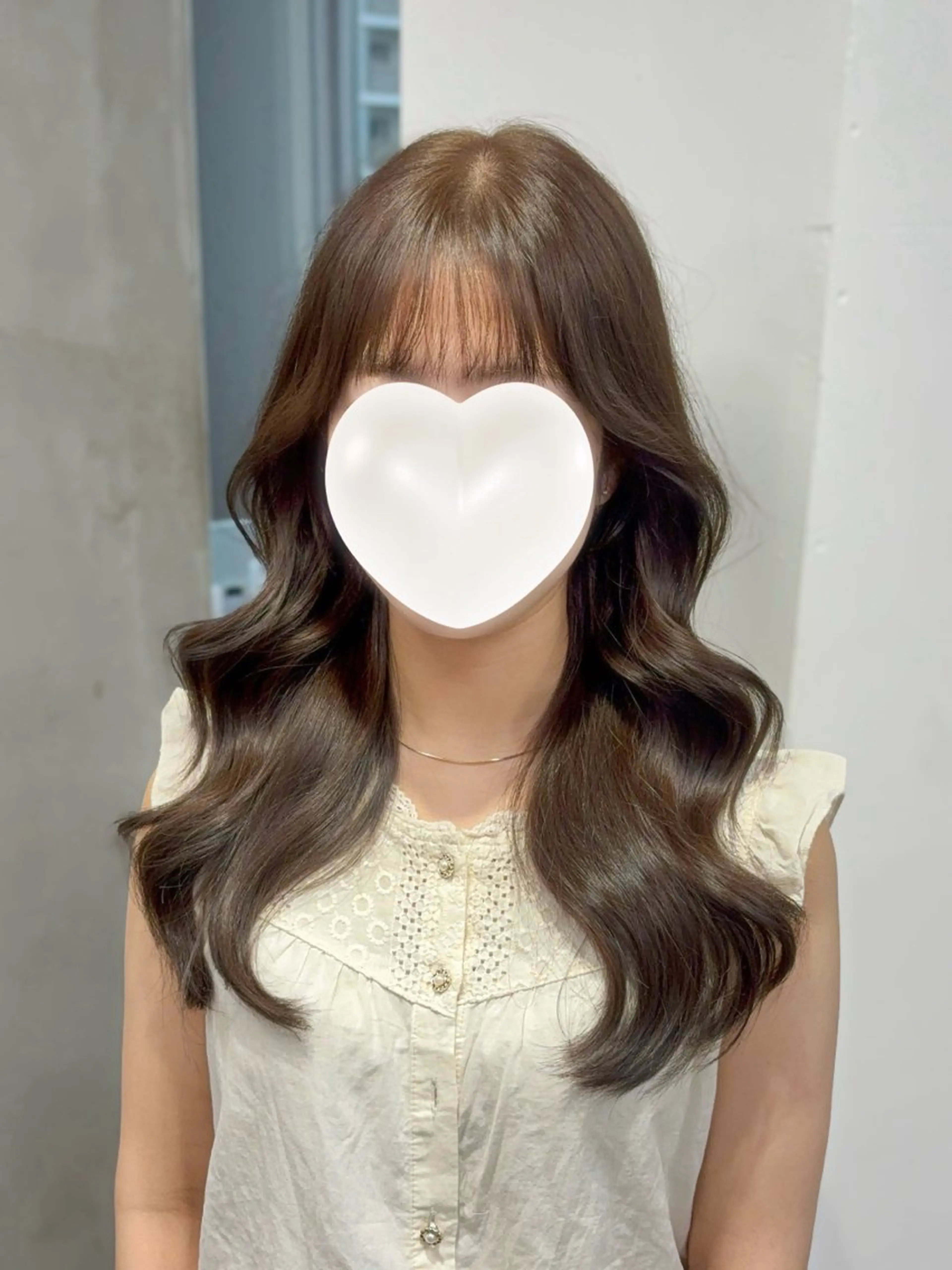 ロング カット ヘアカラー 🤍韓国ヘア/ 楓🤍のヘアスタイル