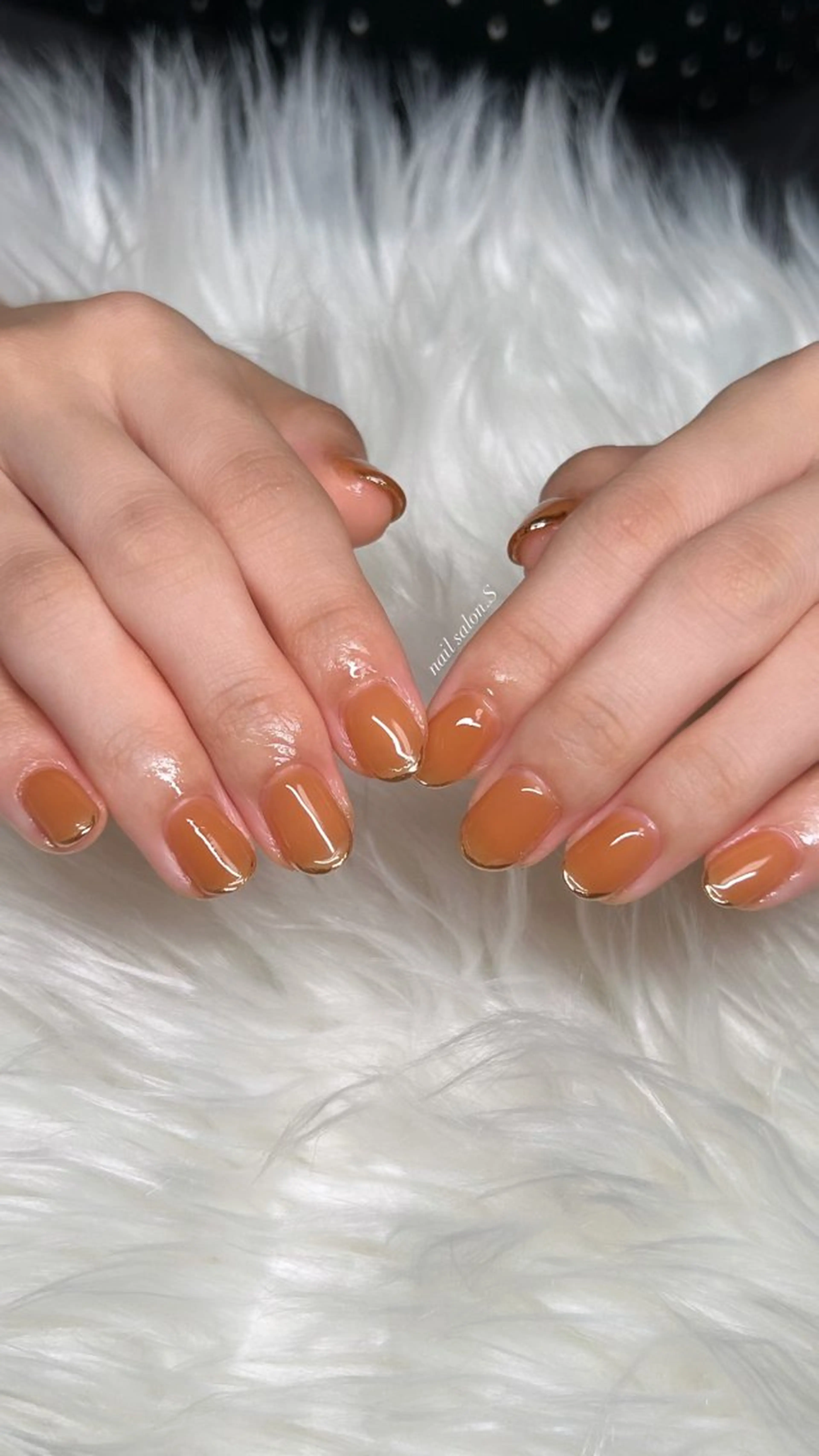 ネイル フレンチネイル ミラーネイル ぷっくりネイル ハンドネイル 関山 志乃のネイルデザイン