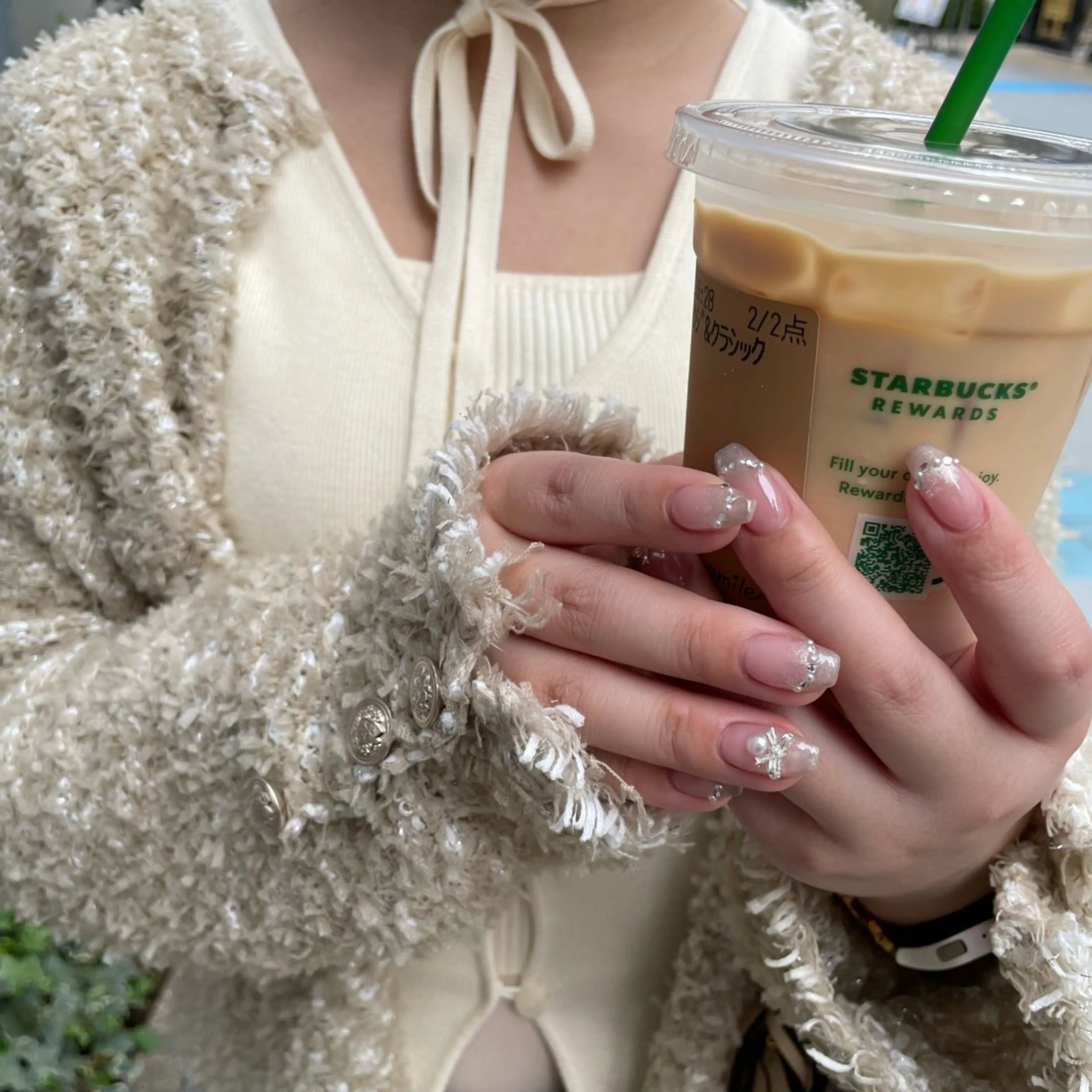 ネイル チークネイル フラッシュネイル ジェルネイル ハート ラメ(グリッター) ハンドネイル Sugar. ひかり໒꒱˚.*のネイルデザイン