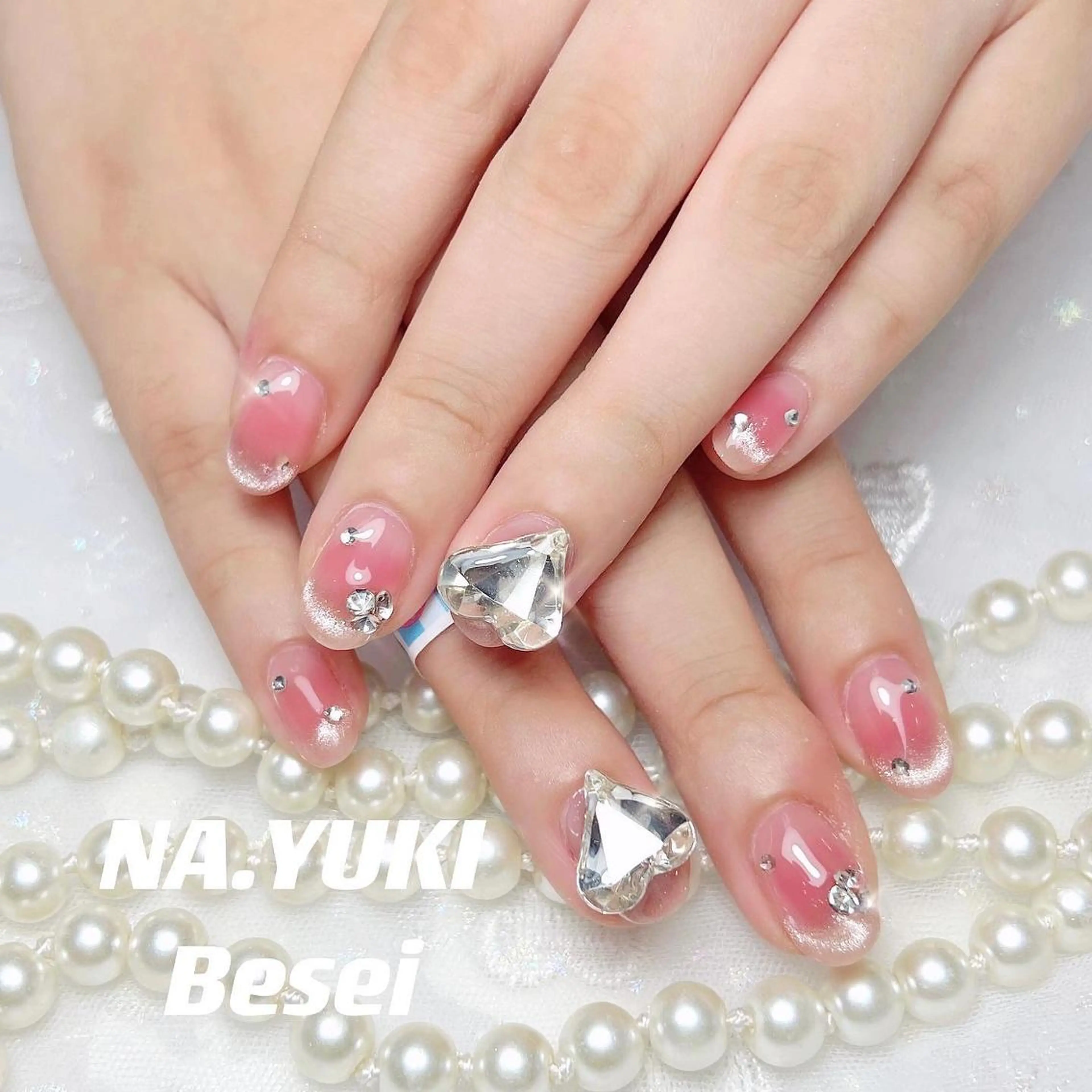 ネイル ハート ハンドネイル ハンドケア YUKI 💗 渋谷店のネイルデザイン