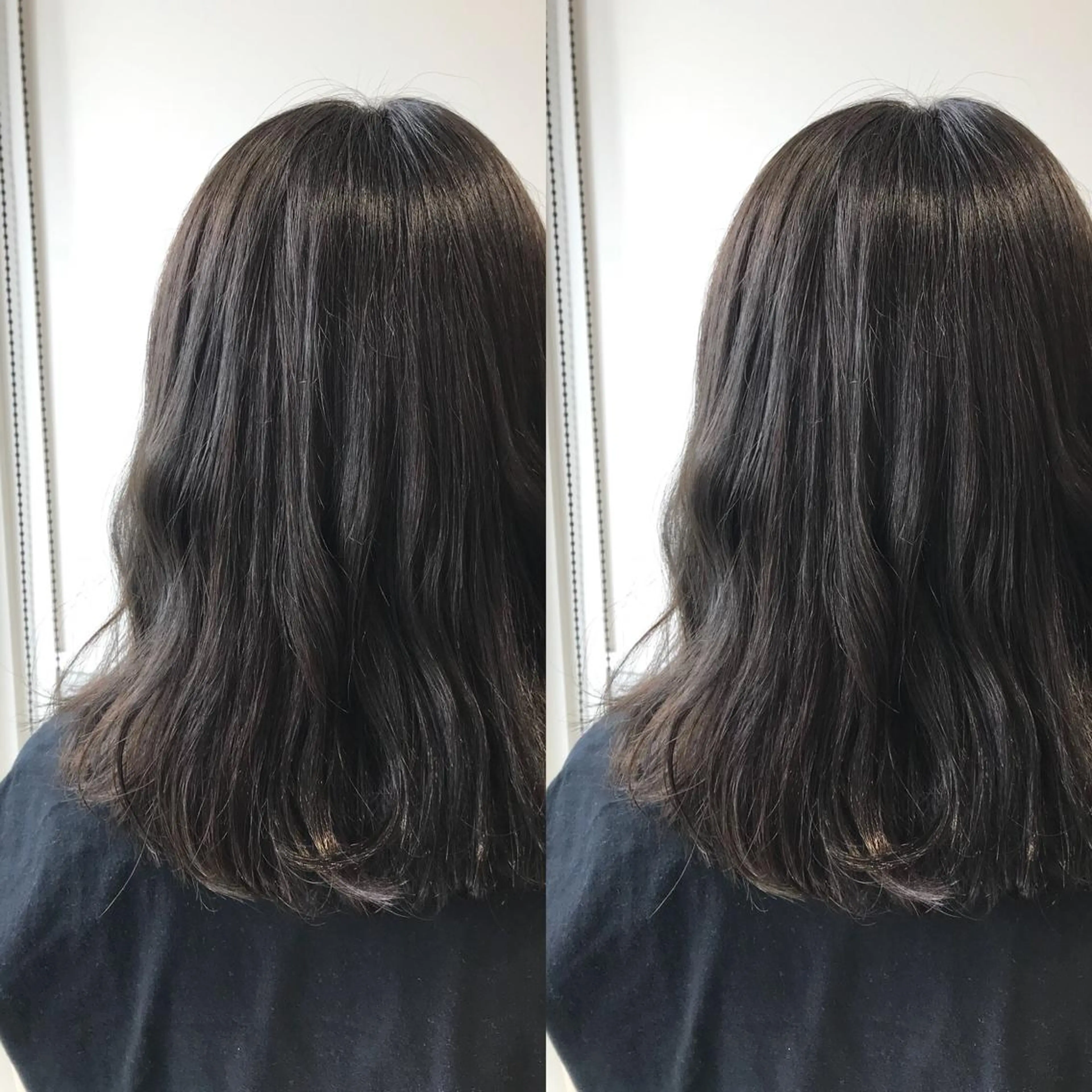 ミディアム カラー カット ヘアカラー 小栗 麻衣のヘアスタイル