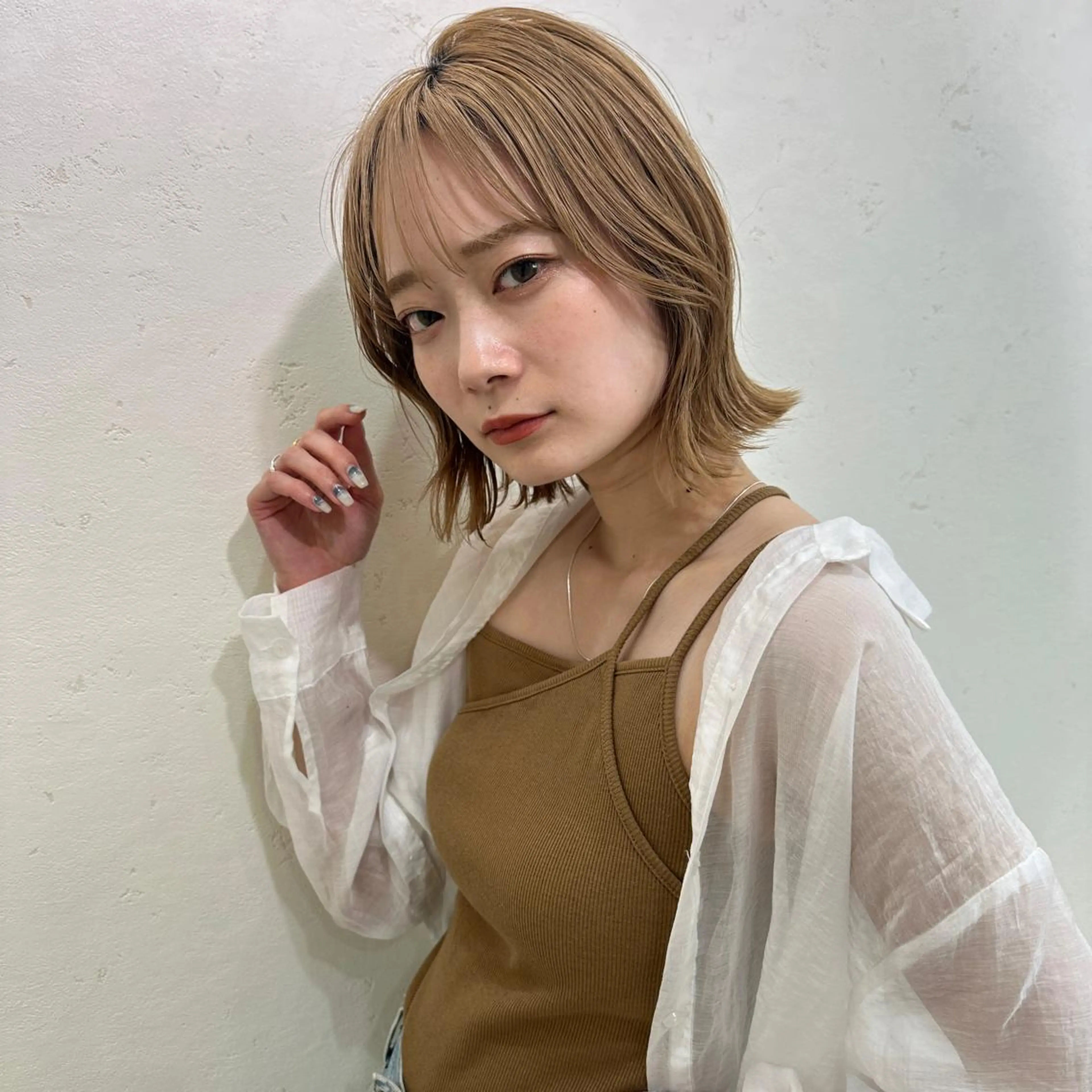 ミディアム カラー 𖧷 ⁺. 大人ヘア Yui 𓂃𓈒𓏸のヘアスタイル