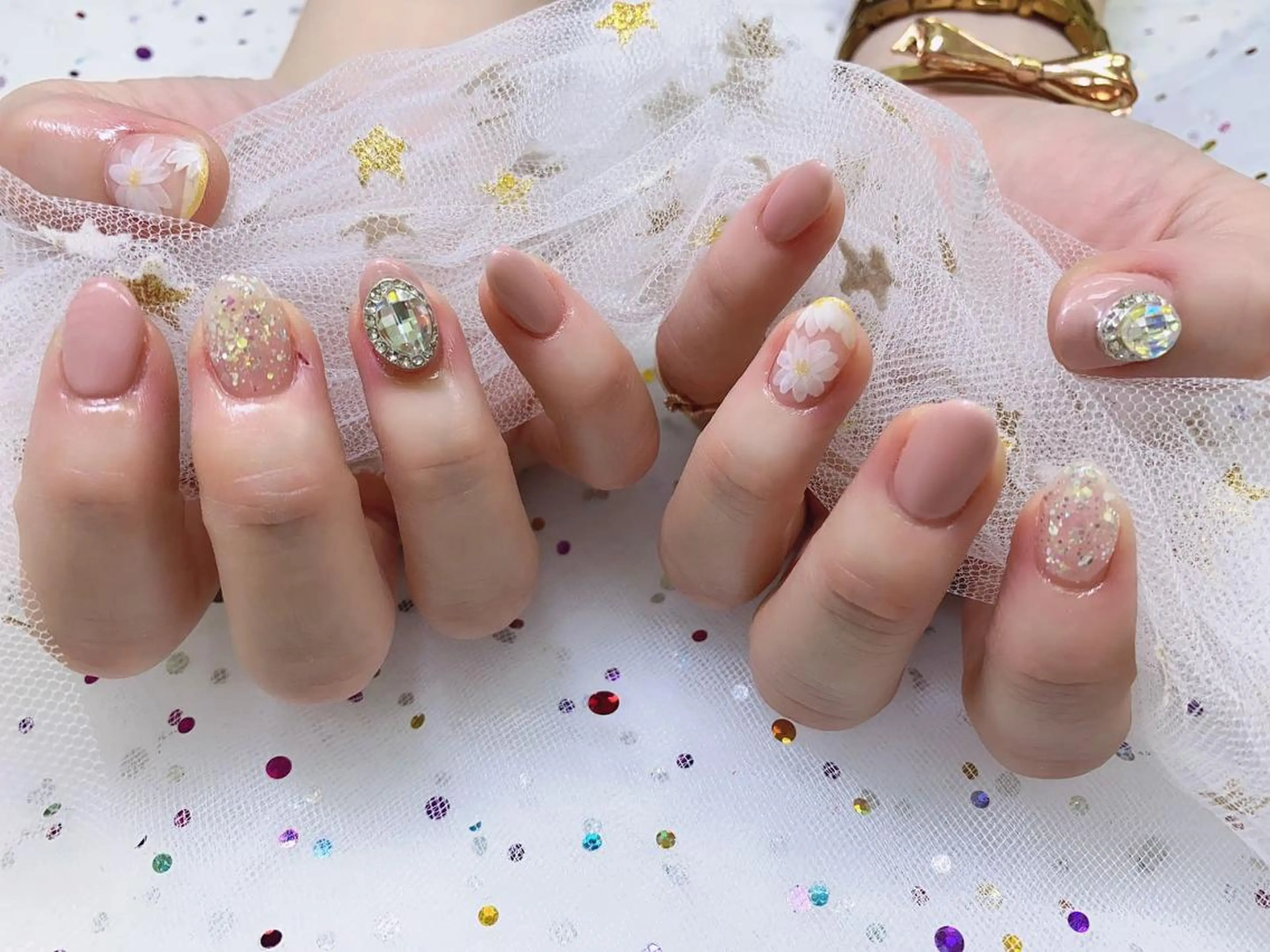 ネイル 🦋ネイルサロン ブラン🌈ゆりのネイルデザイン